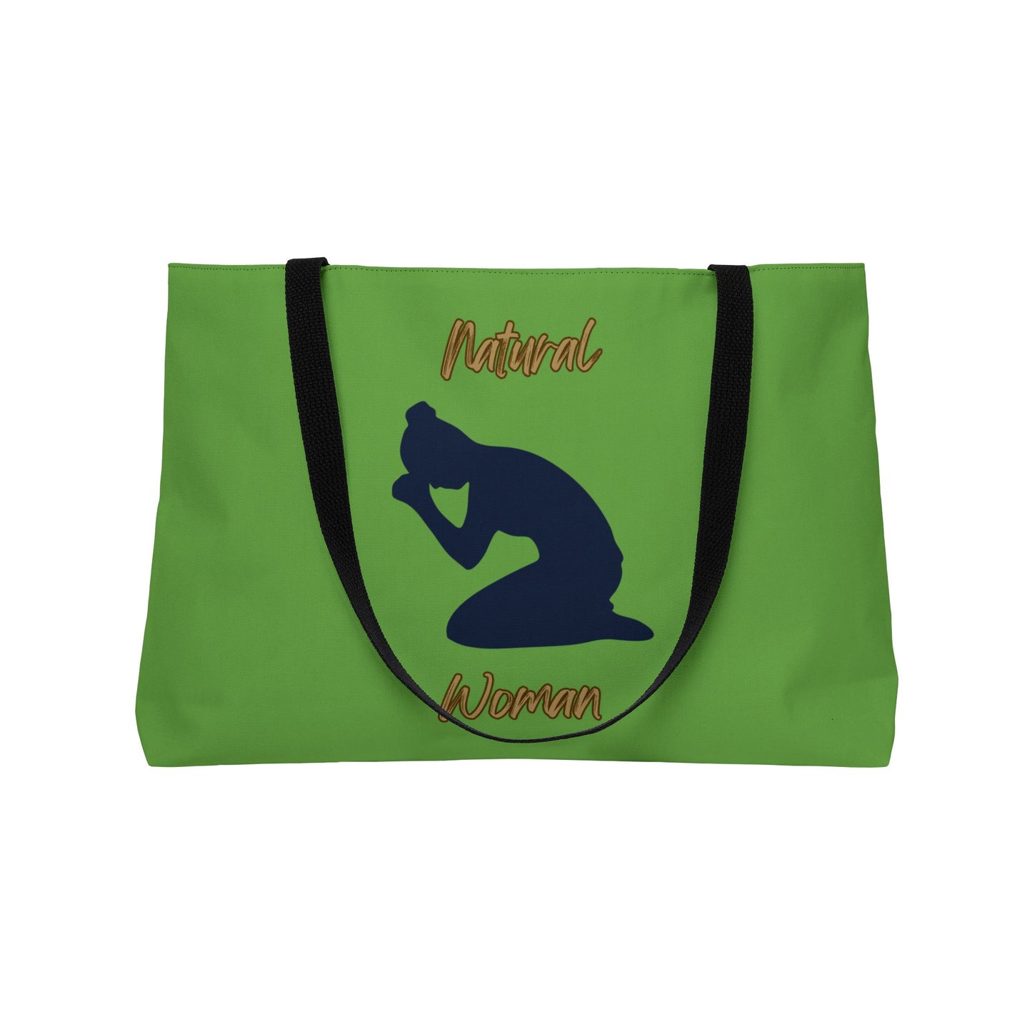 Natural Woman Pray (BL) Weekender Tote Bag GREEN
