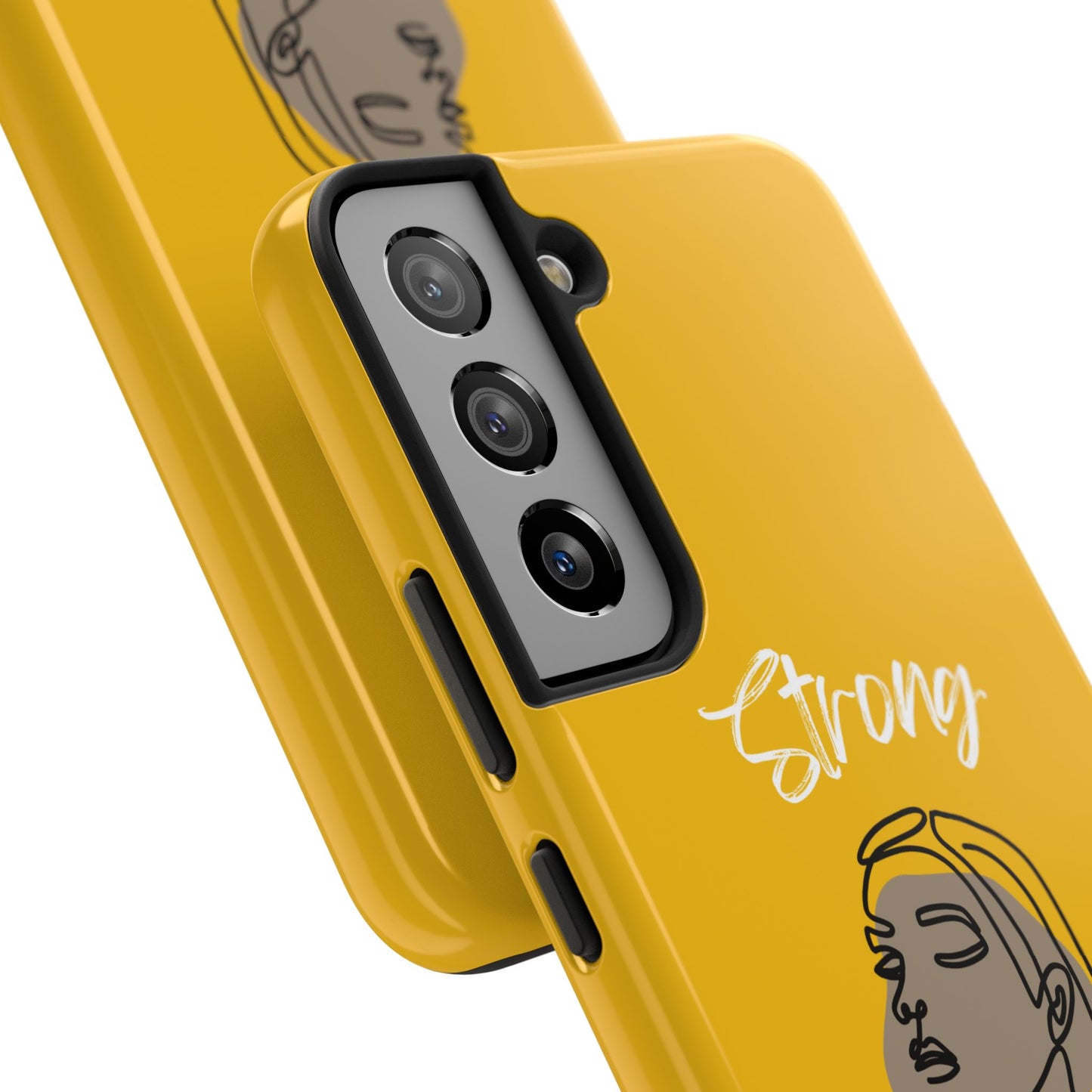 Strong Momma (WL) Tough Phone Cases YELLOW