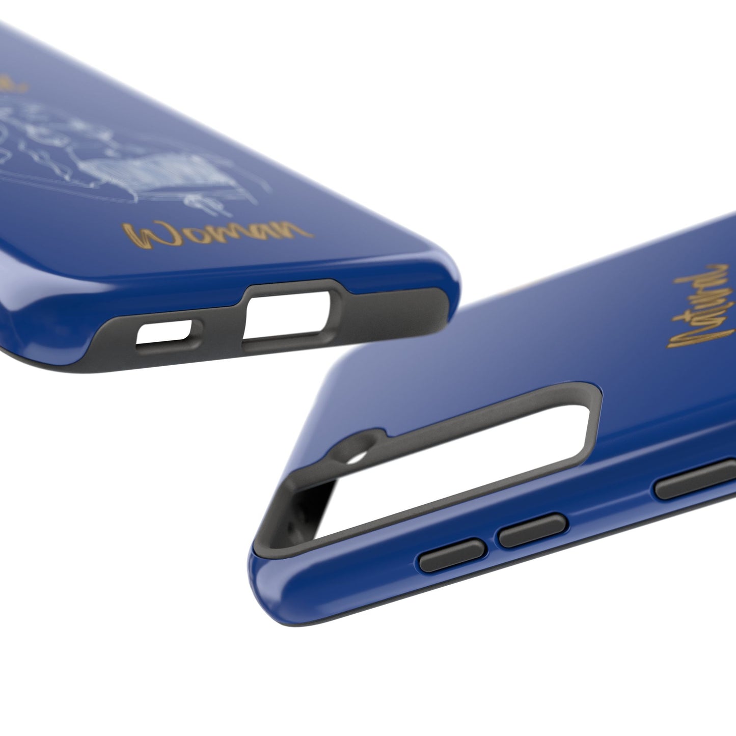 Natural Woman Thinking (WL)Tough Phone Cases DARK BLUE
