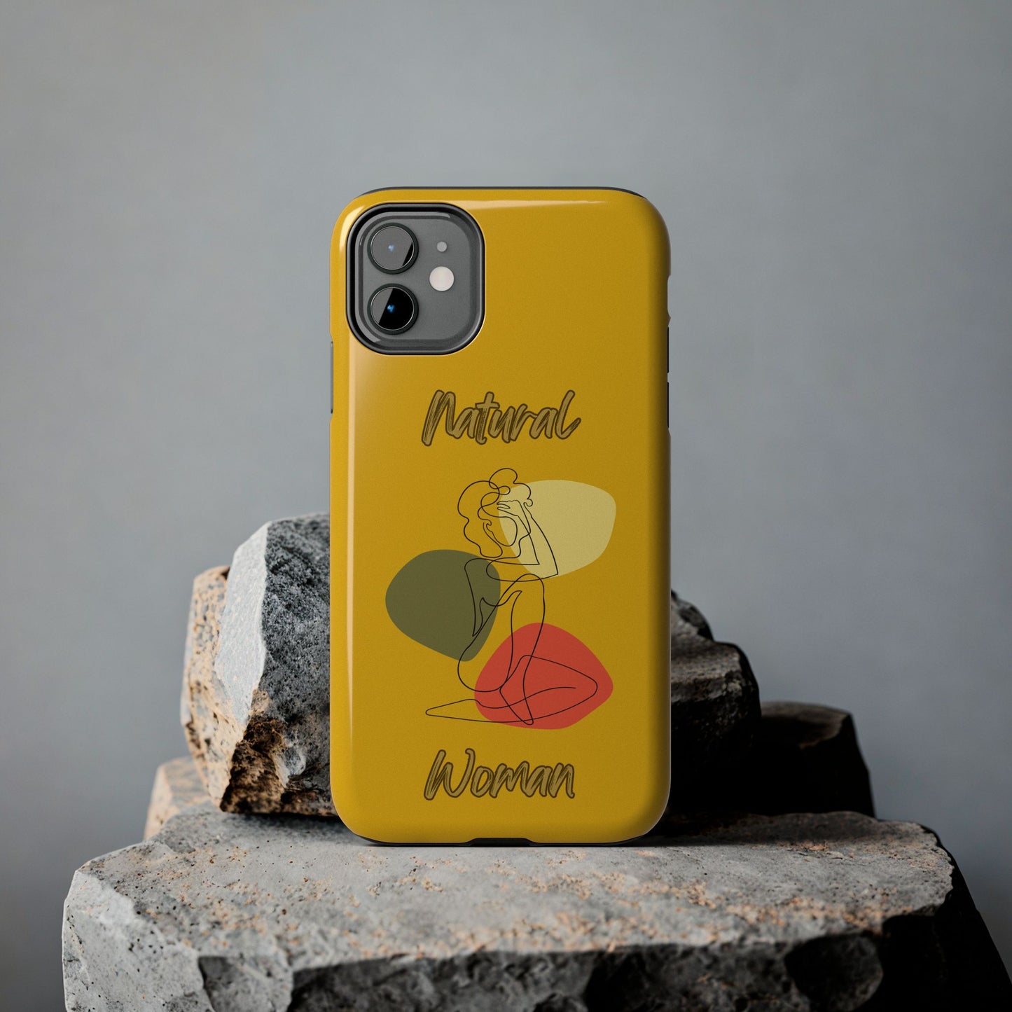 Natural Woman Colorful Pose (BL)Tough Phone Cases YELLOW