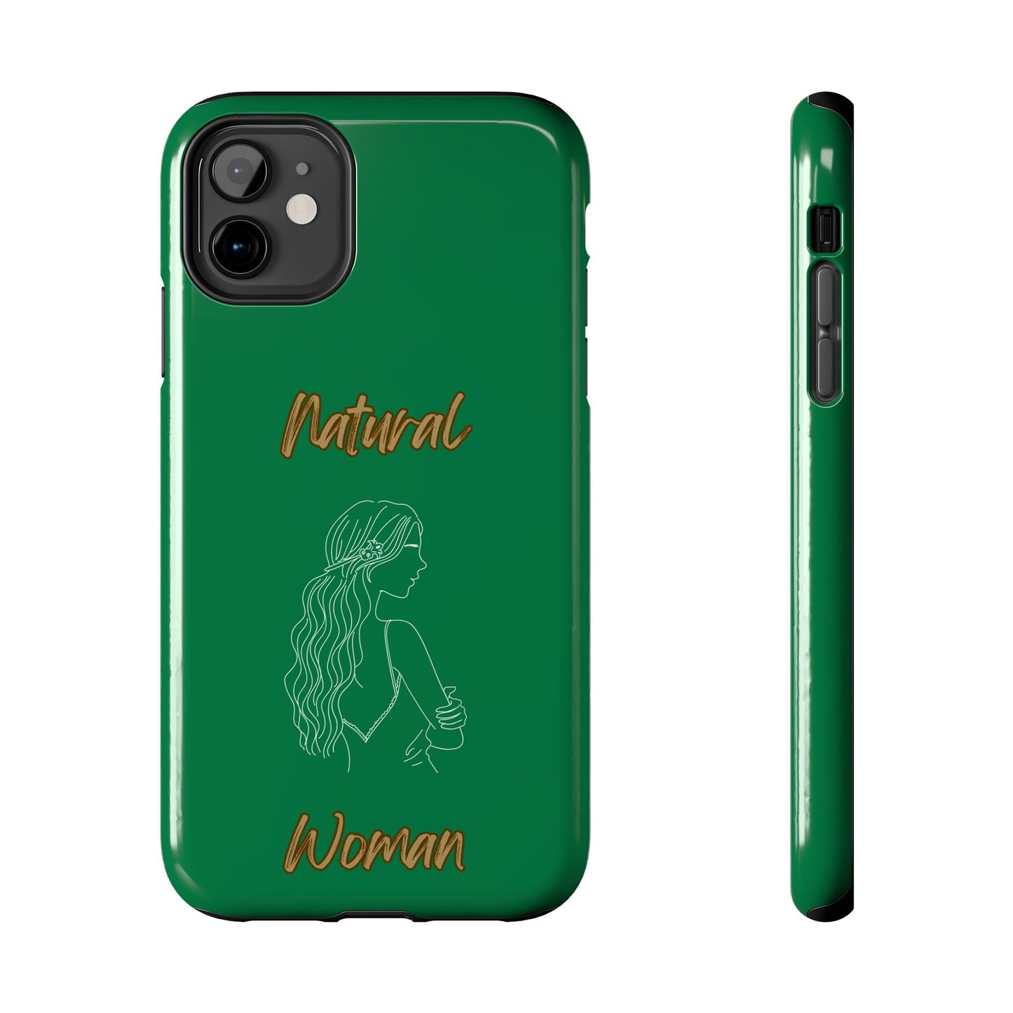 Natural Woman Young Woman (WL)Tough Phone Cases DARK GREEN