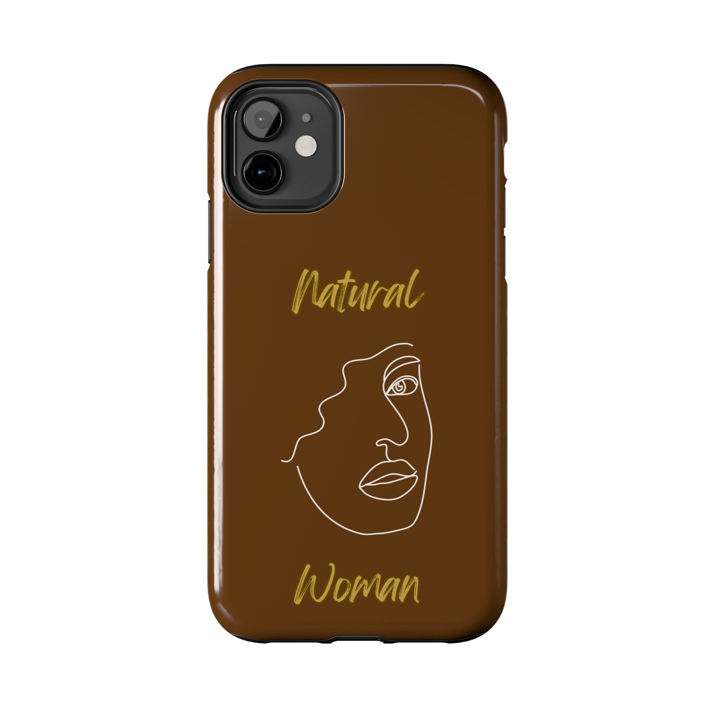 Natural Woman Peekaboo (WL)Tough Phone Cases BROWN