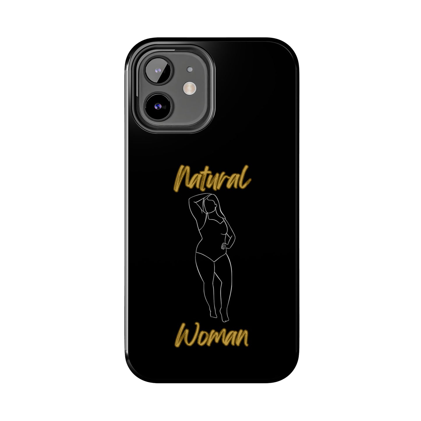 Natural Woman Looking Good (WL)Tough Phone Cases BLACK