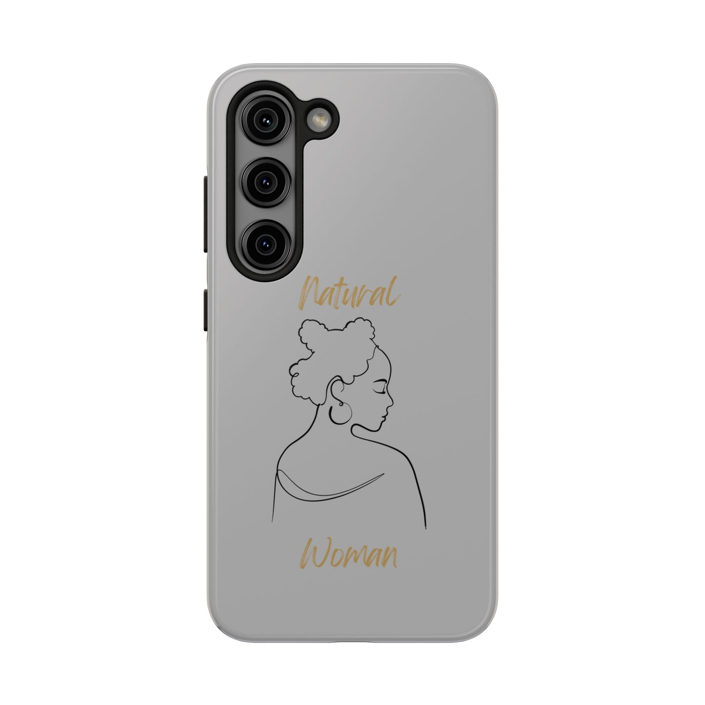 Natural Woman Twists (BL) Tough Phone Cases LIGHT GREY