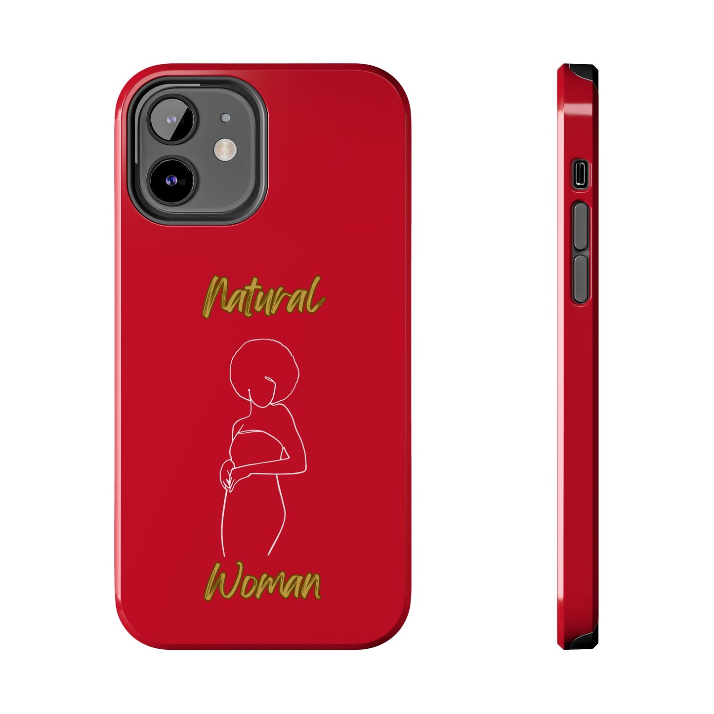 Natural Woman Sho Nuff (WL)Tough Phone Cases DARK RED