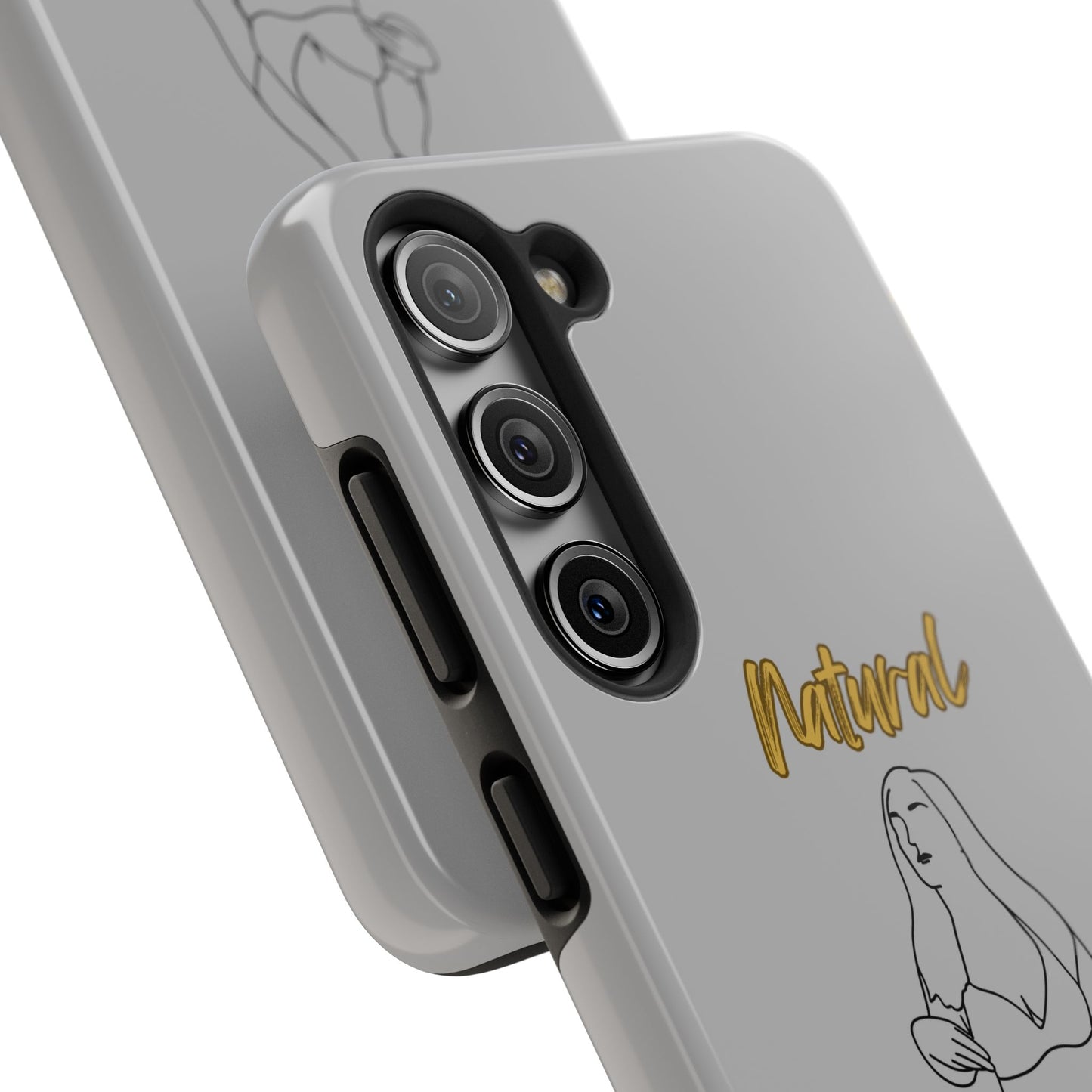 Natural Woman Full Beauty (BL)Tough Phone Cases LIGHT GREY