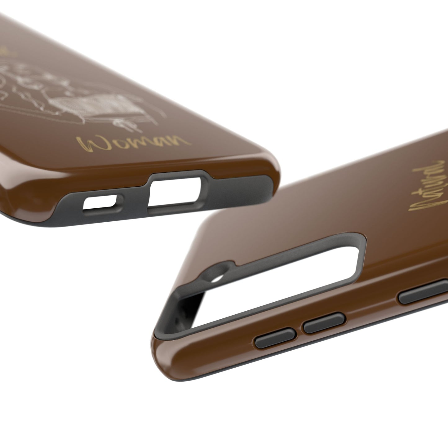 Natural Woman Thinking (WL)Tough Phone Cases BROWN