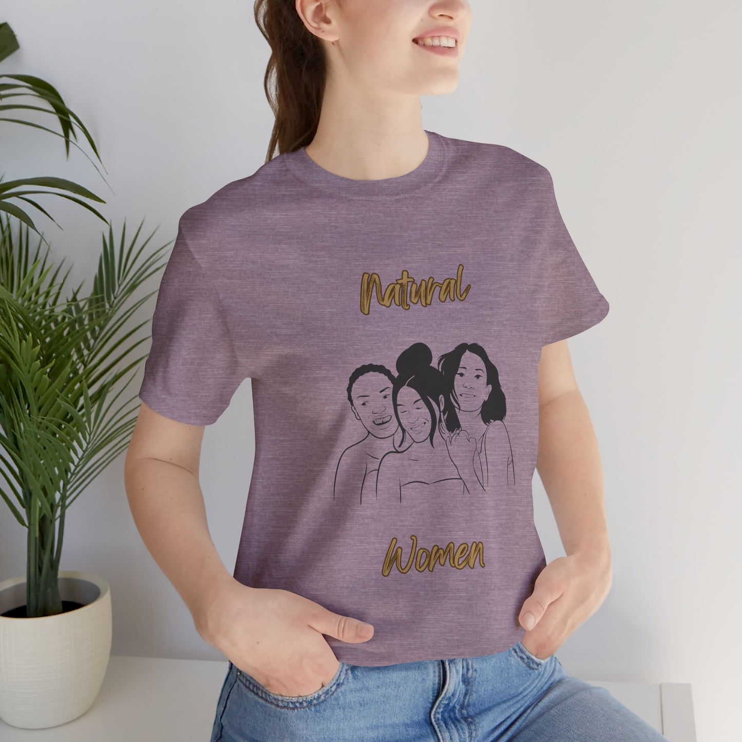 Natural Woman Laughing Friends (BL) Short Sleeve T-Shirt