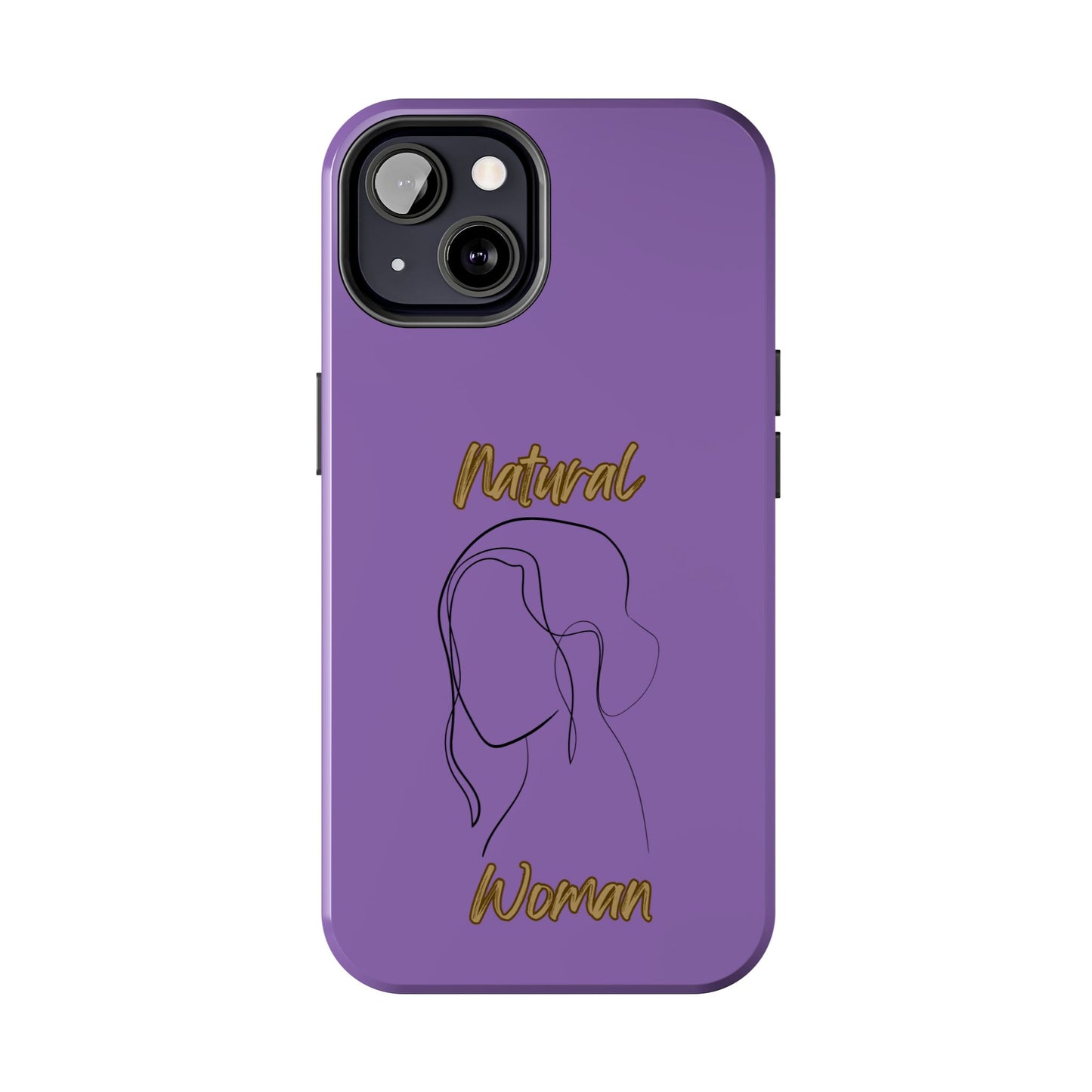 Natural Woman Hanging Hair (BL) Tough Phone Cases LIGHT PURPLE