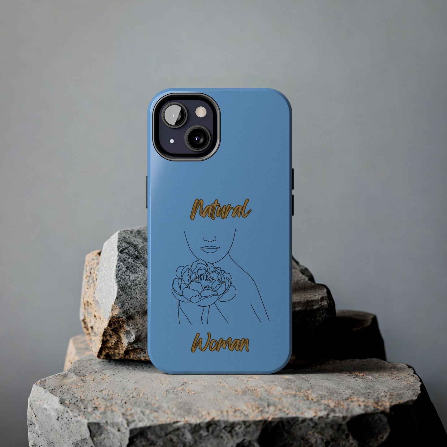 Natural Woman Kissed Flower (BL)Tough Phone Cases LIGHT BLUE