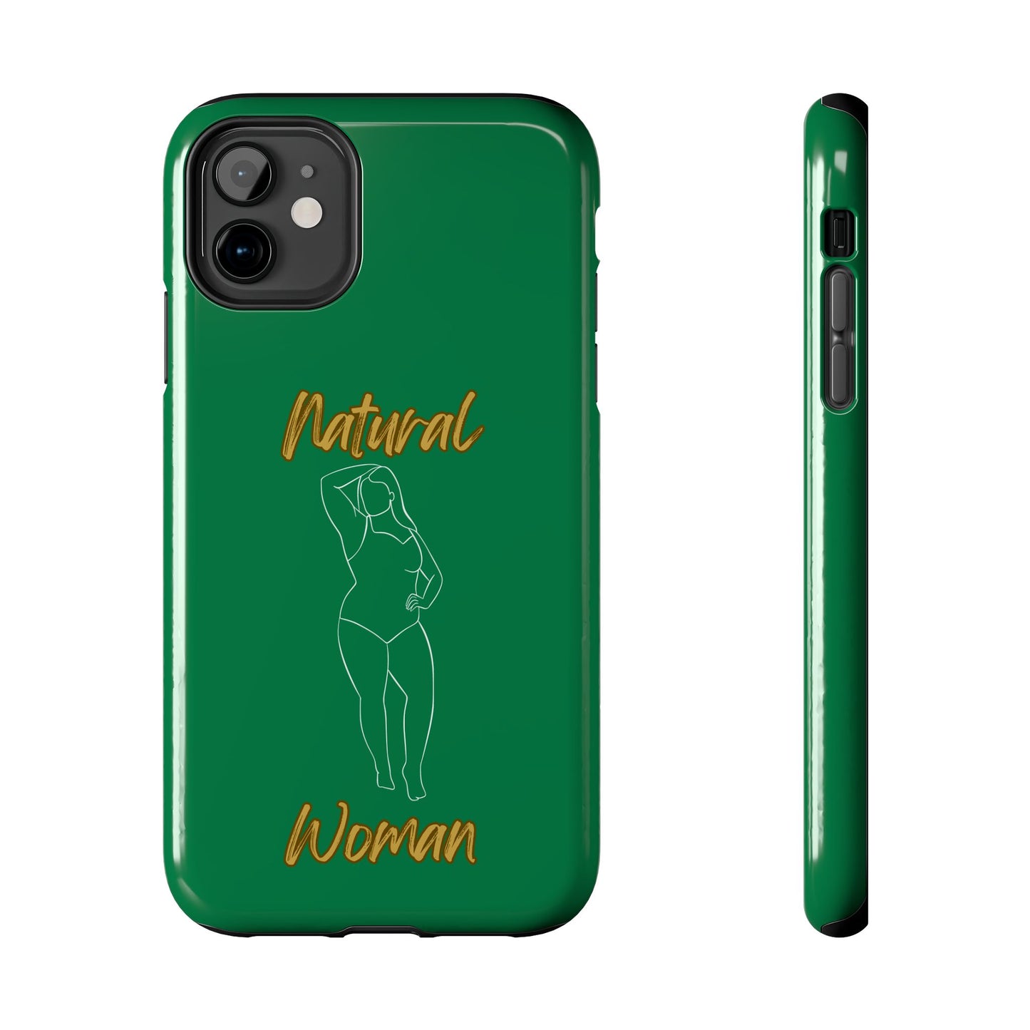 Natural Woman Looking Good (WL)Tough Phone Cases DARK GREEN
