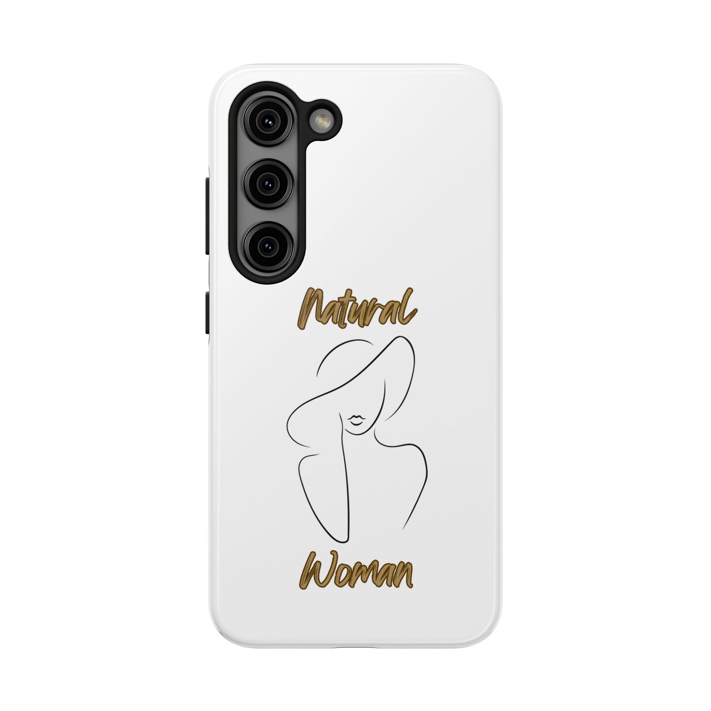 Natural Woman Sun Hat (BL) Tough Phone Cases WHITE