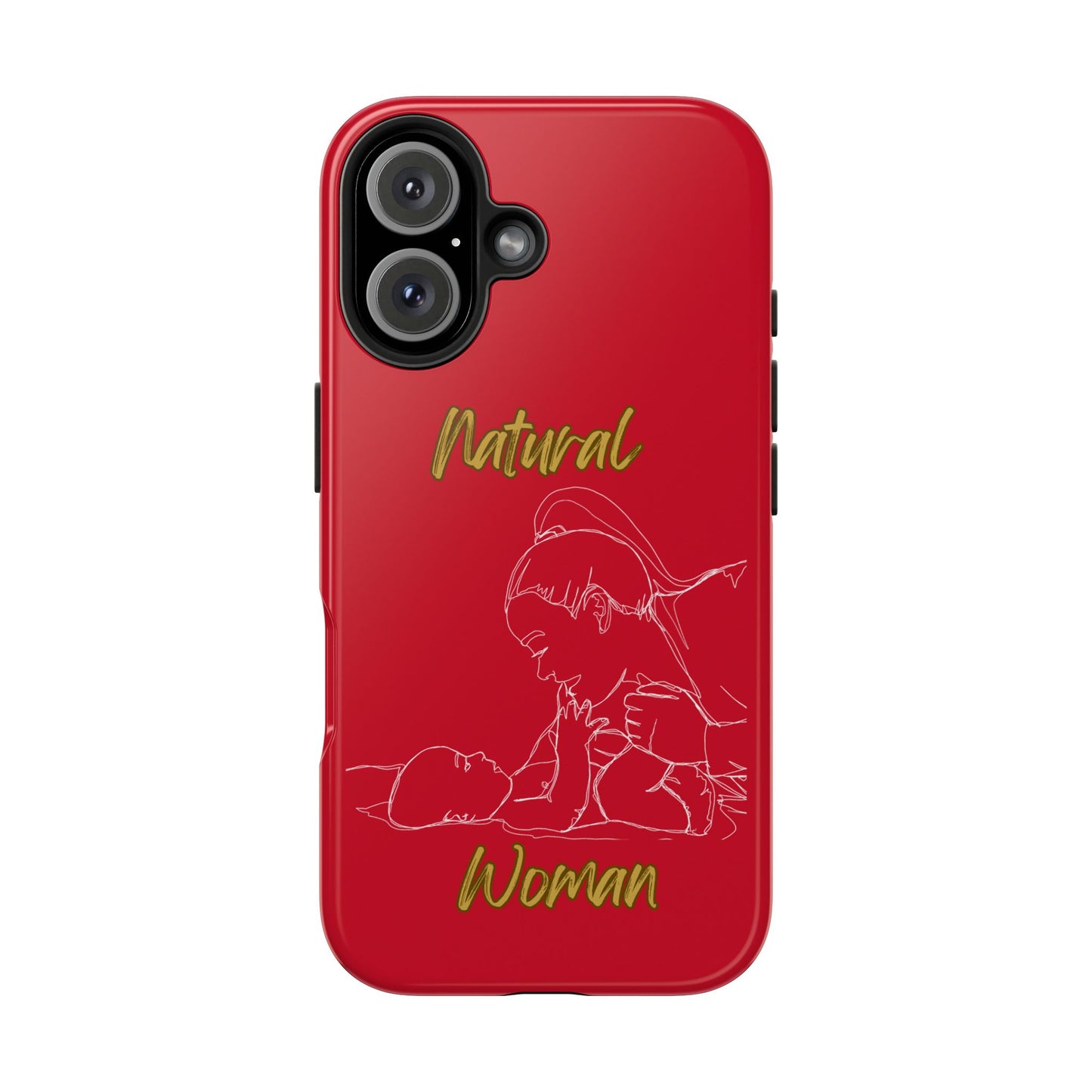 Natural Woman New Life (WL)Tough Phone Cases DARK RED