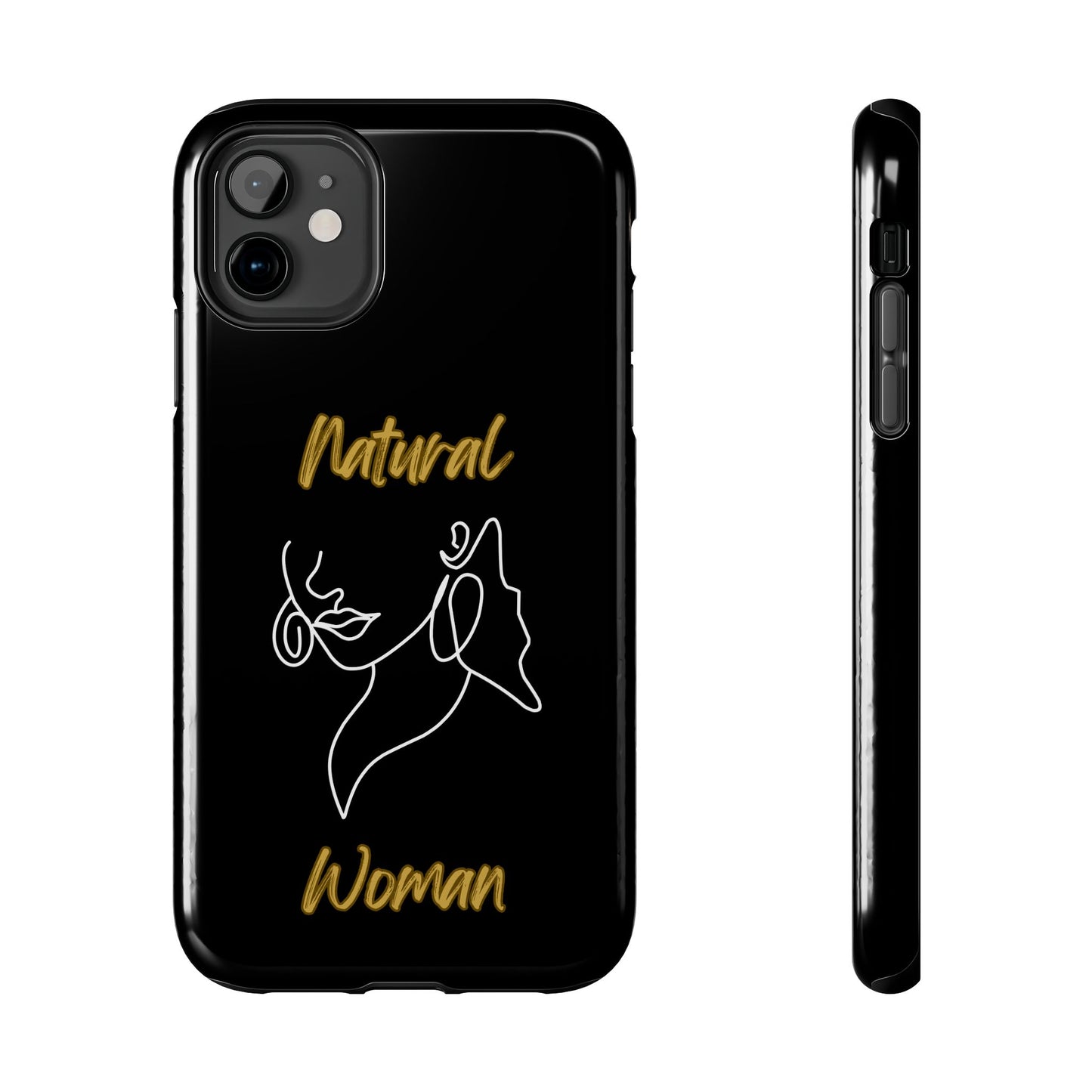 Natural Woman Lips (WL)Tough Phone Cases BLACK