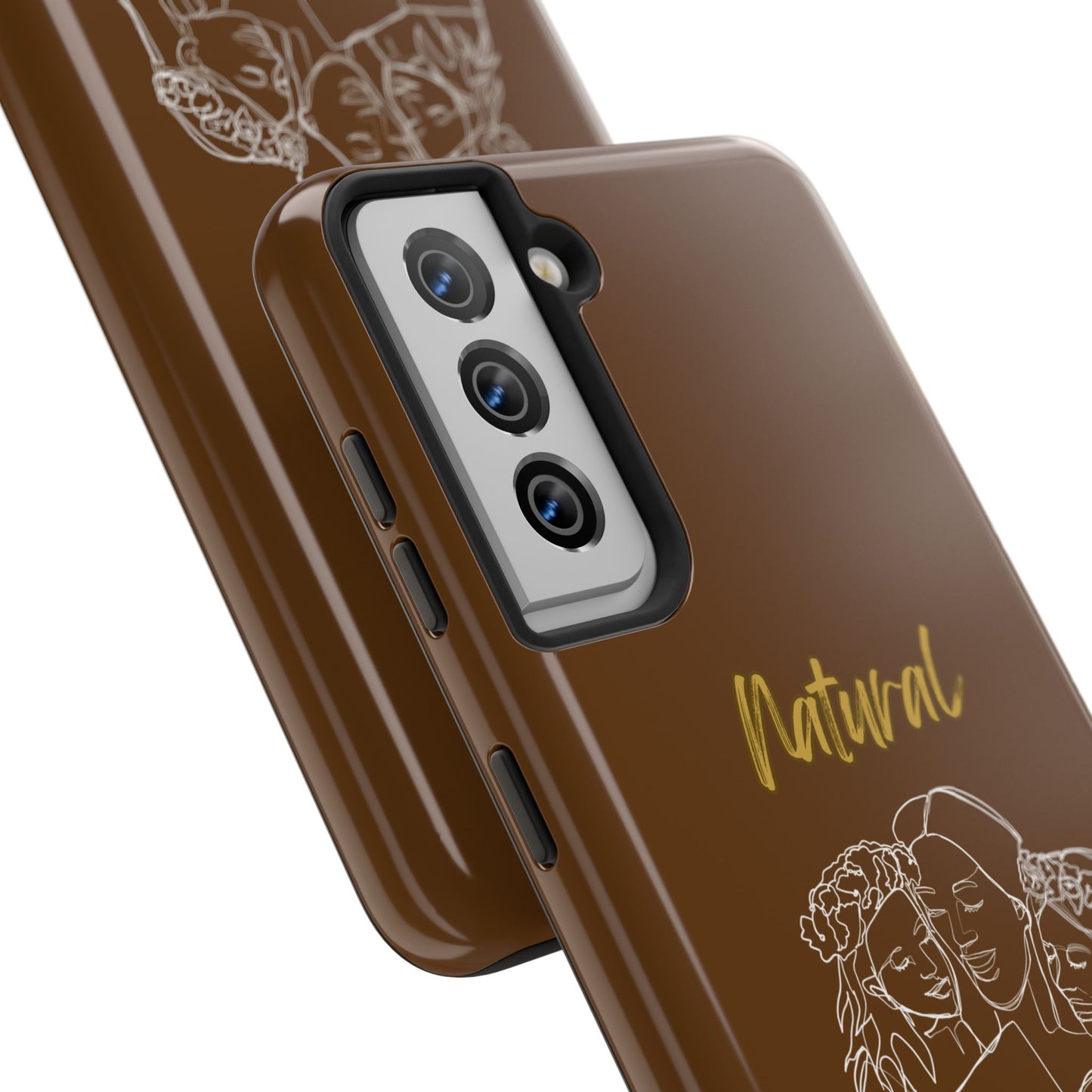 Natural Woman Me & My Girls (WL)Tough Phone Cases BROWN