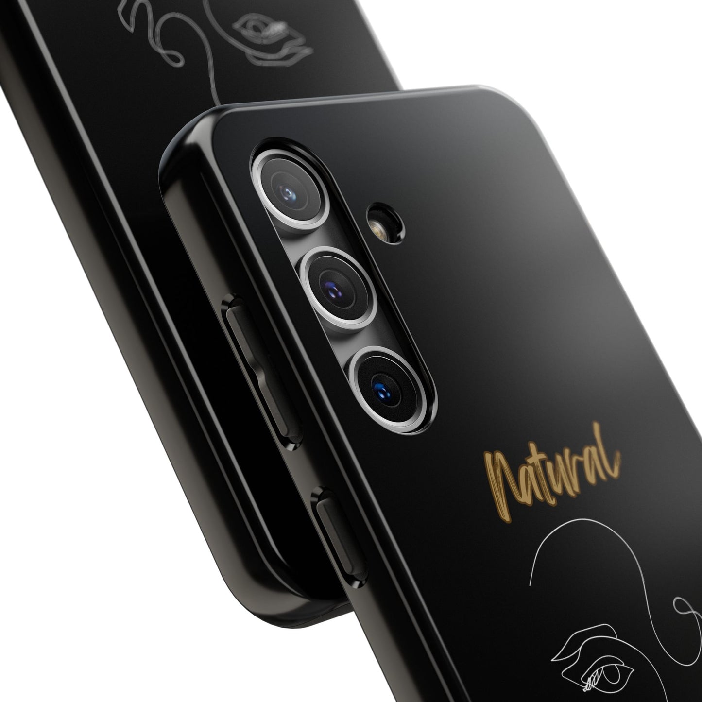 Natural Woman Looking (WL) Tough Phone Cases BLACK