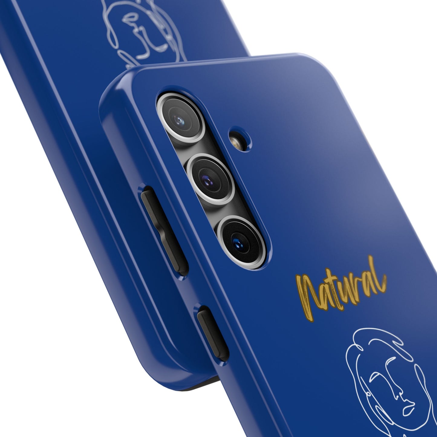 Natural Woman Hello (WL)Tough Phone Cases DARK BLUE