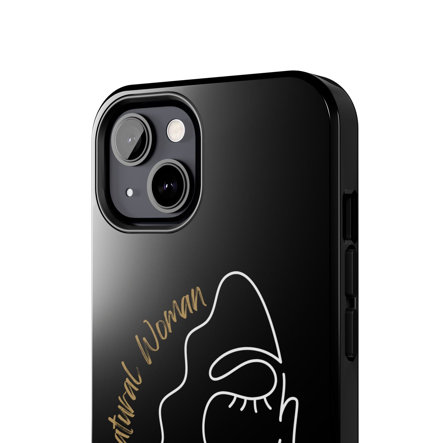 Natural Woman Half Face (WL)Tough Phone Case BLACK
