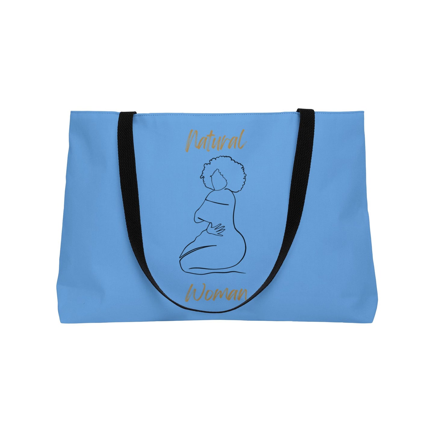 Natural Woman Hug (BL) Weekender Tote Bag LIGHT BLUE
