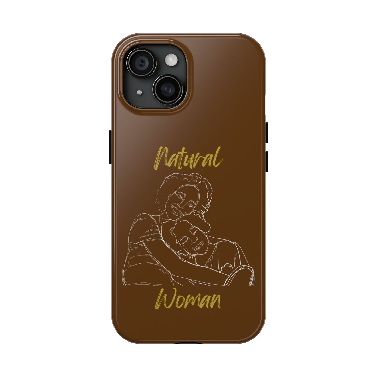 Natural Woman Loving Embrace (WL)Tough Phone Cases BROWN