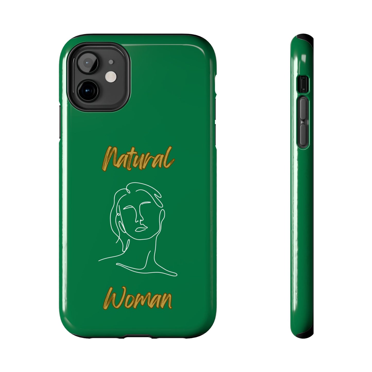 Natural Woman Hello (WL)Tough Phone Cases DARK GREEN