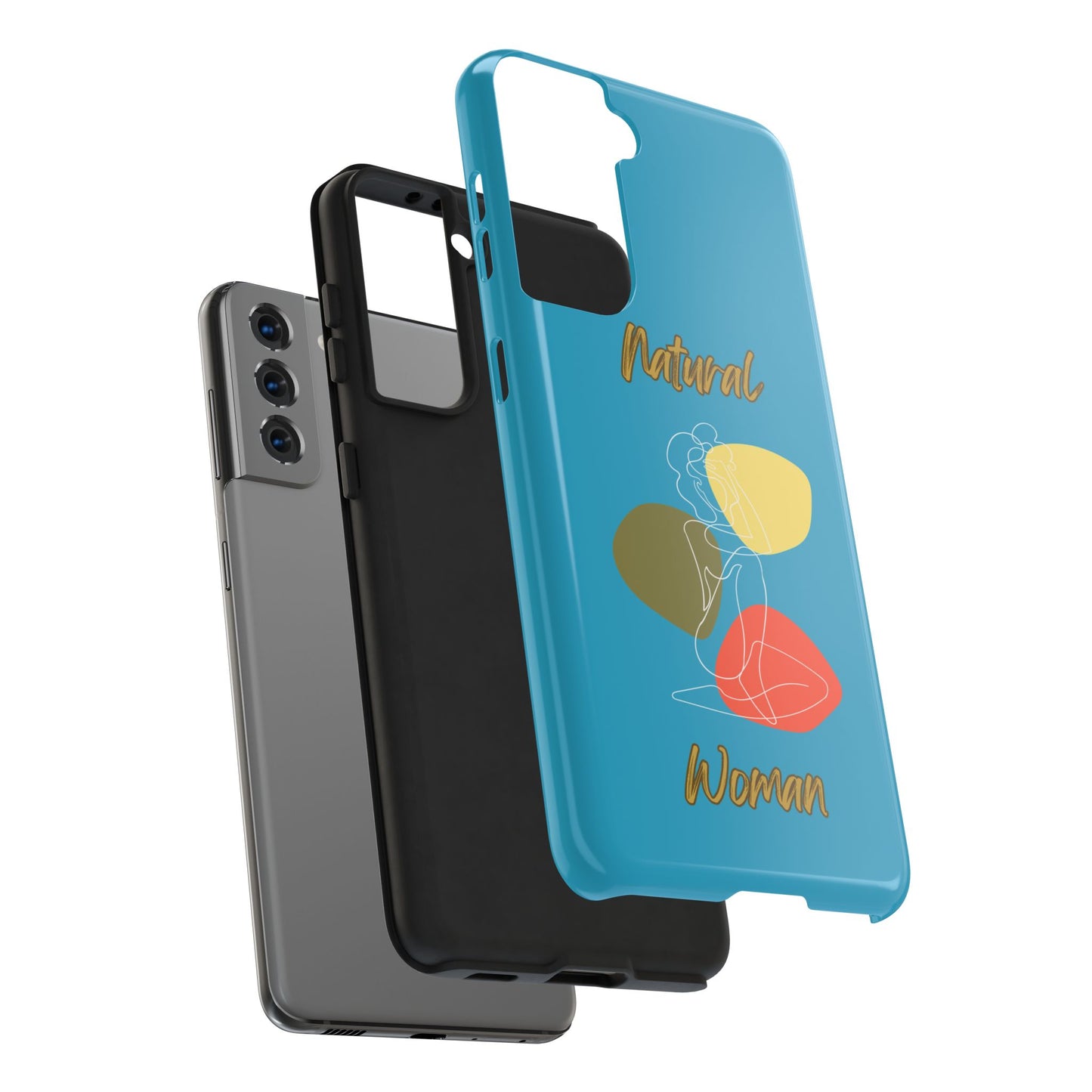 Natural Woman Colorful Pose (WL)Tough Phone Cases TURQUOISE