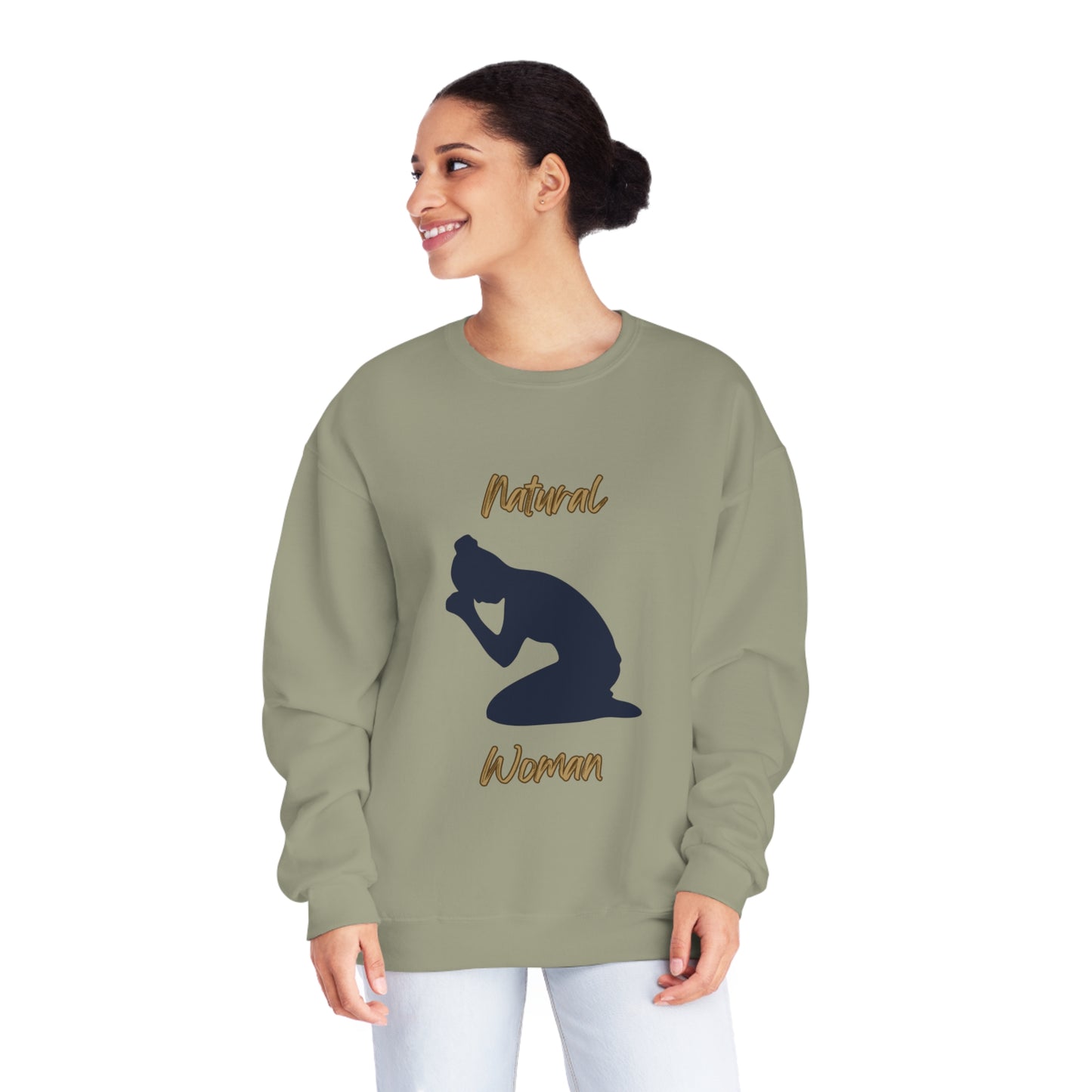 Natural Woman Pray (BL) Crewneck Sweatshirt