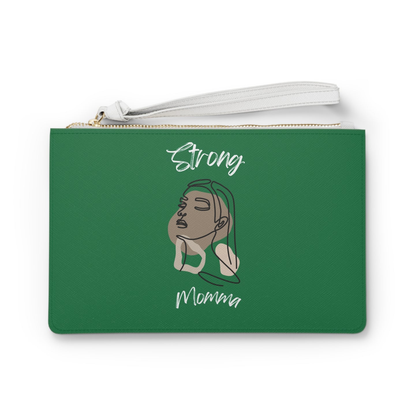 Strong Momma (WL) Clutch Bag DARK GREEN