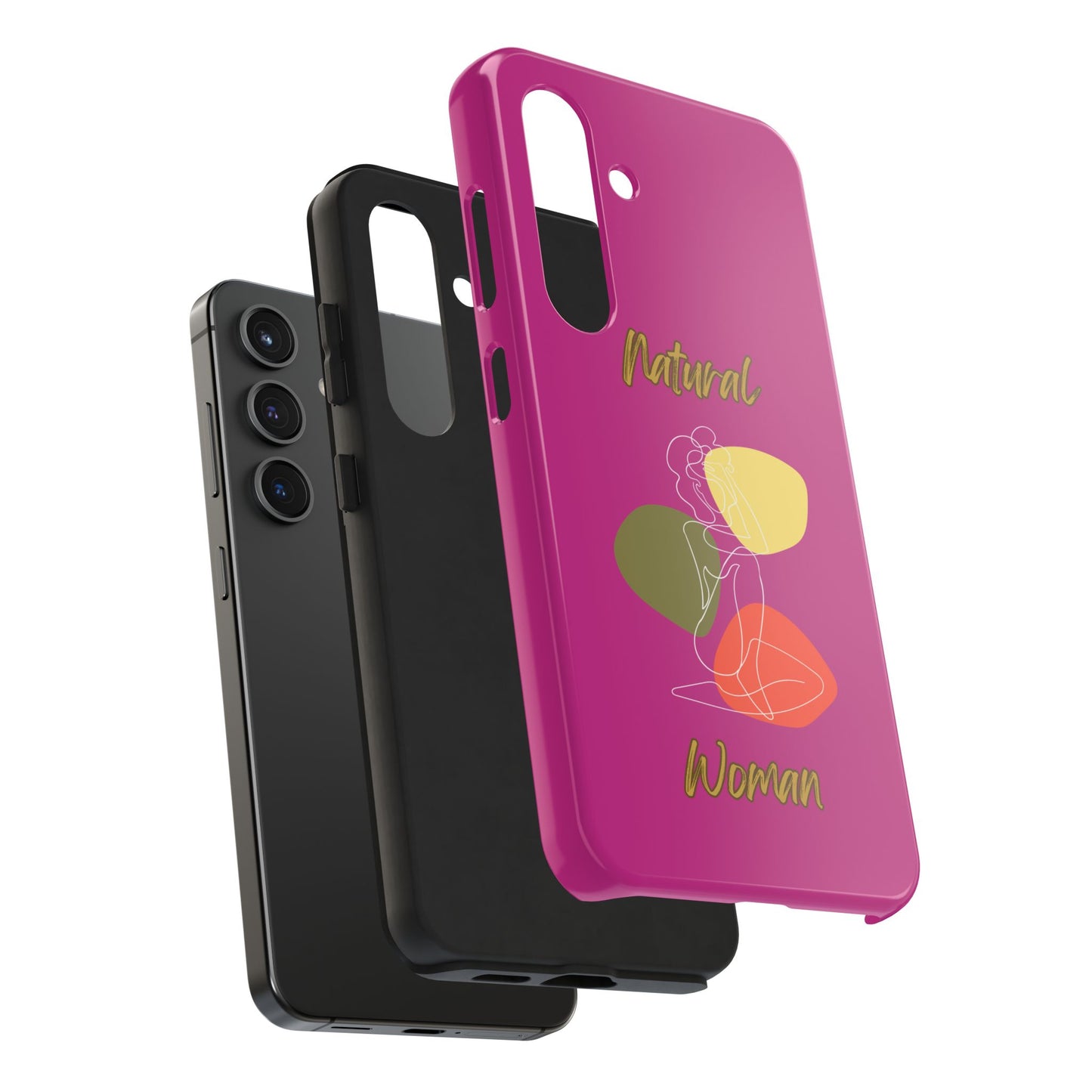 Natural Woman Colorful Pose (WL)Tough Phone Cases PINK
