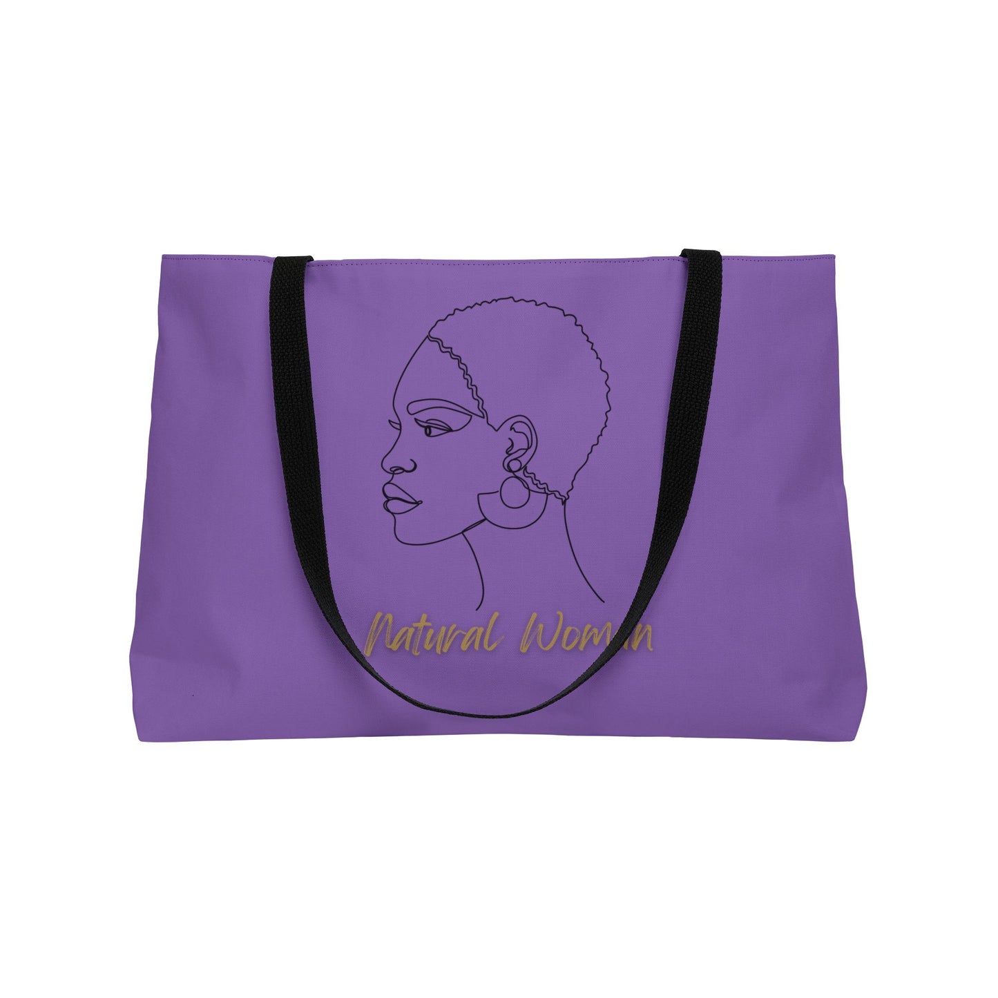 Natural Woman Finger Wave (BL) Weekender Tote Bag LIGHT PURPLE