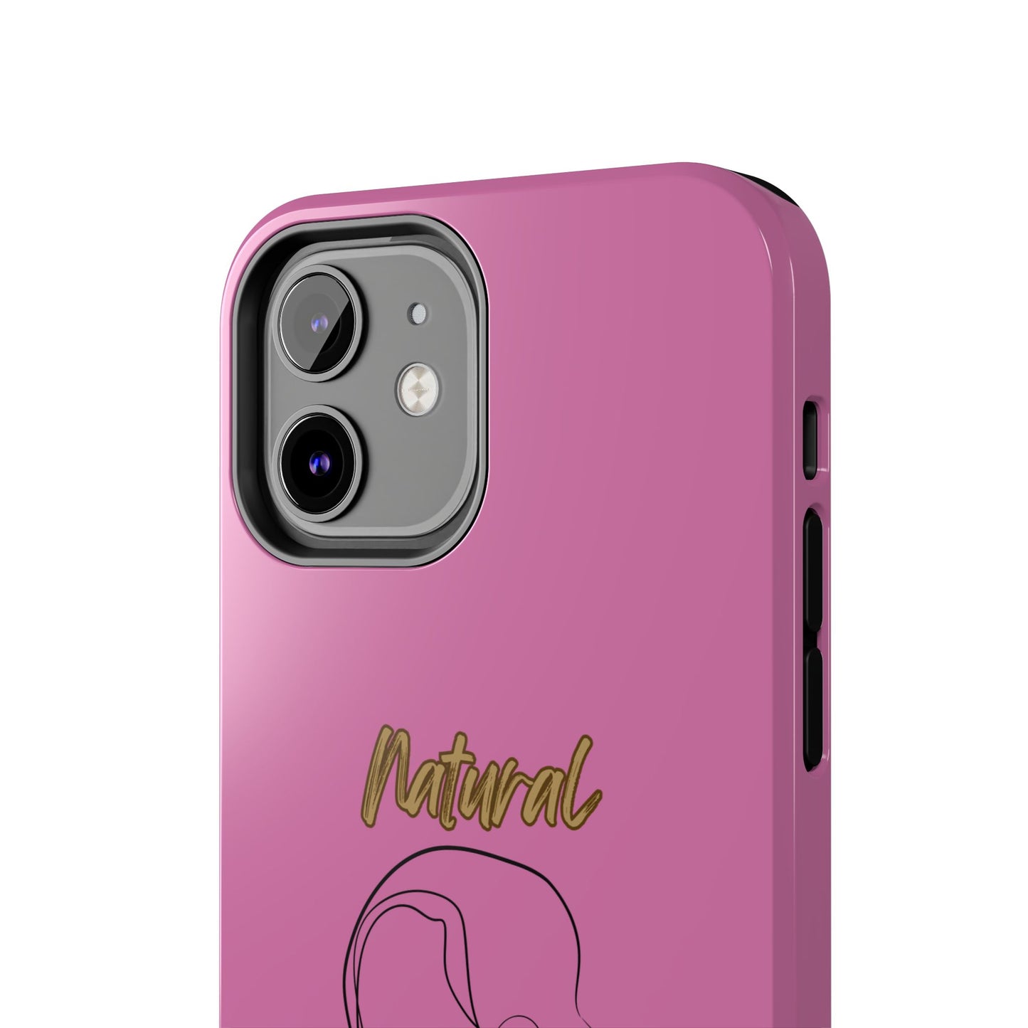 Natural Woman Hanging Hair (BL) Tough Phone Cases LIGHT PINK
