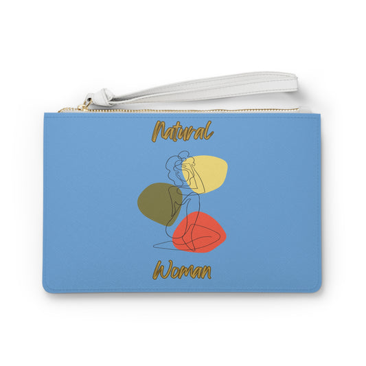 Natural Woman Colorful Pose (BL) Clutch Bag LIGHT BLUE