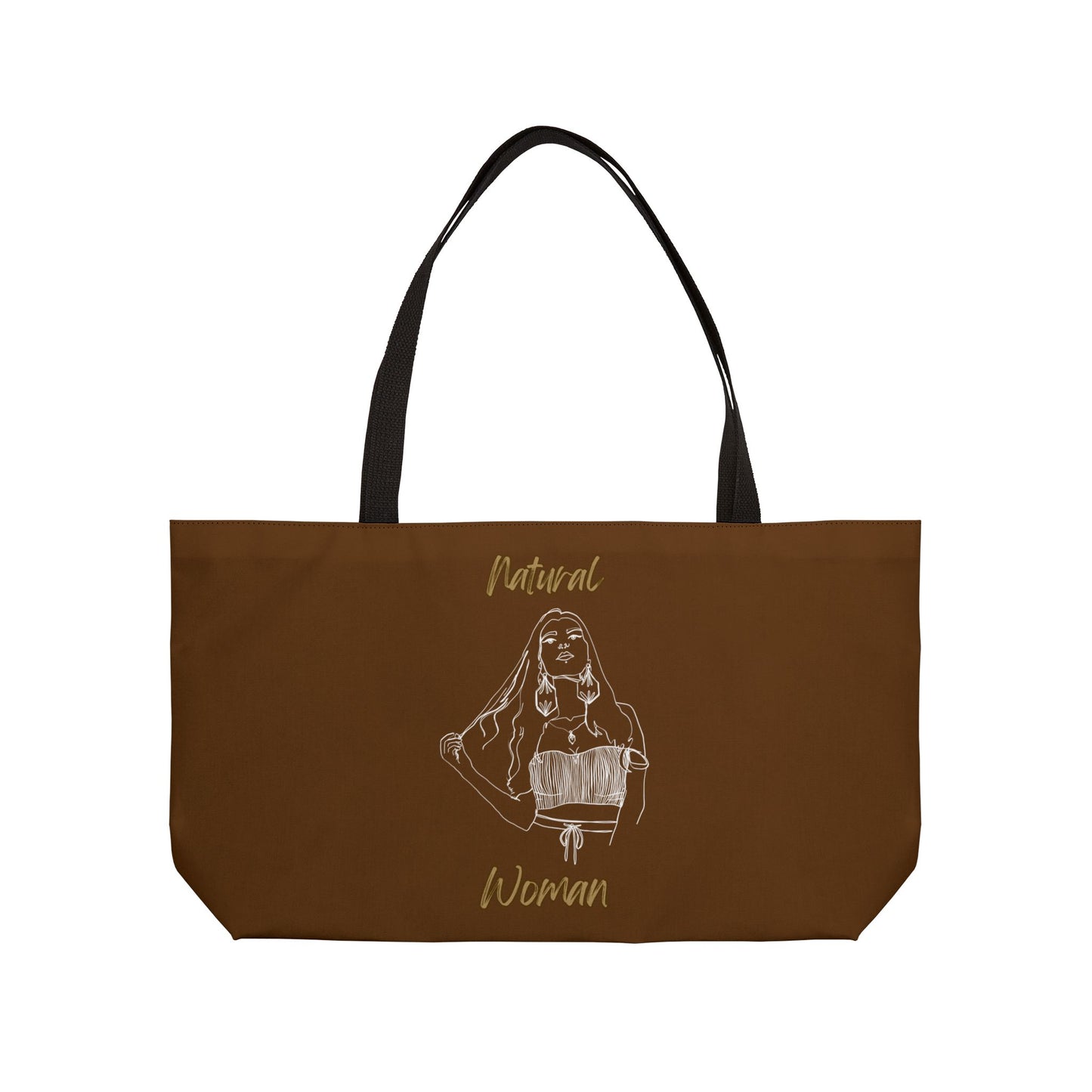 Natural Woman Thinking (WL) Weekender Tote Bag BROWN