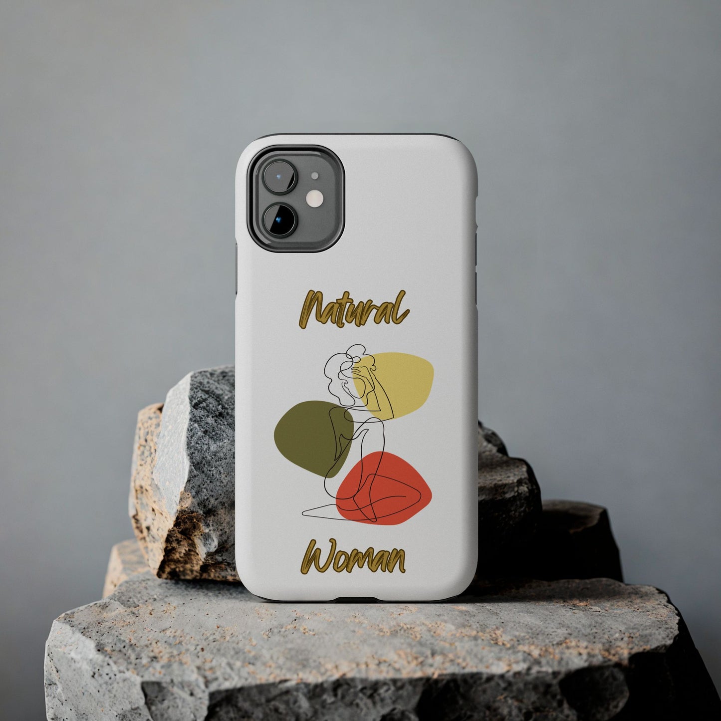 Natural Woman Colorful Pose (BL)Tough Phone Cases WHITE