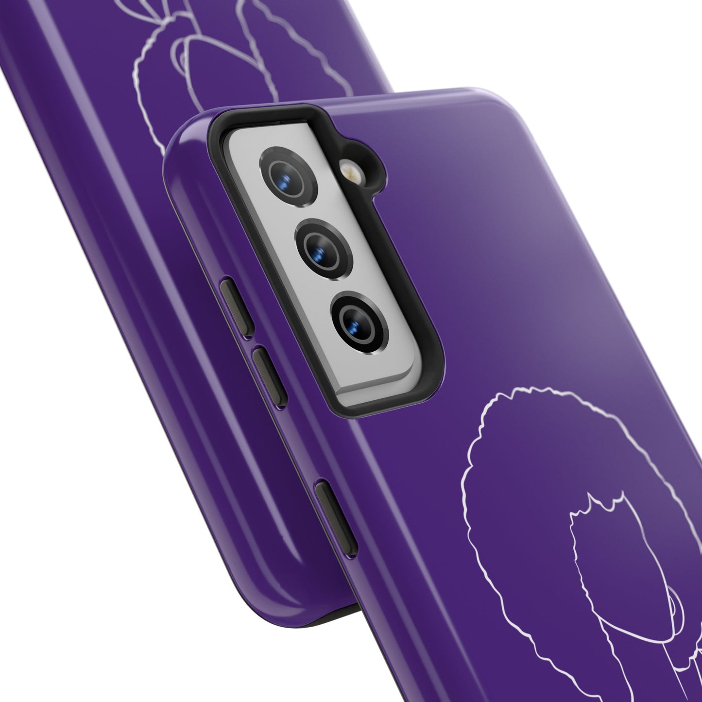 Natural Woman Afro (WL)Tough Phone Cases PURPLE