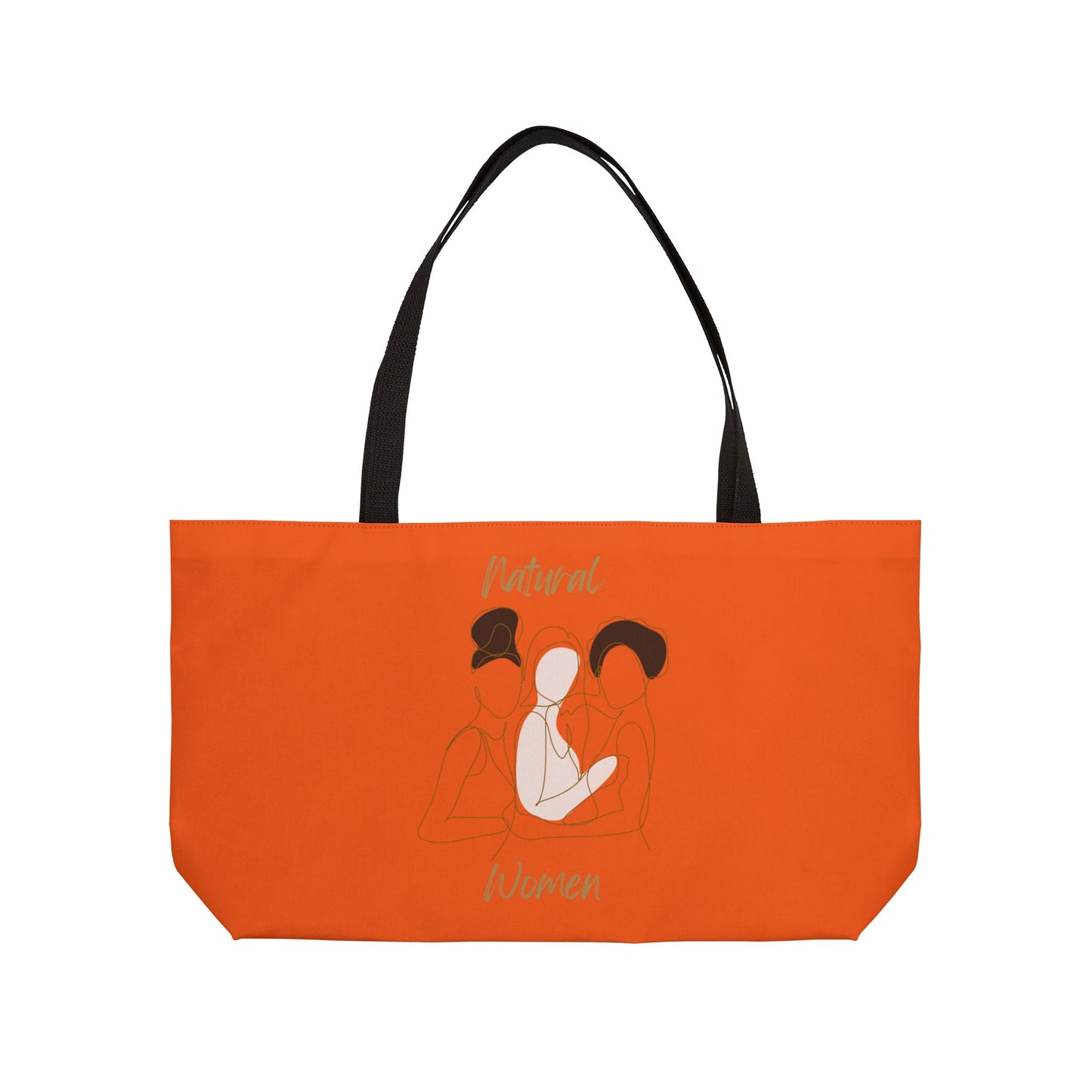 Natural Women Friends (BL) Weekender Tote Bag ORANGE