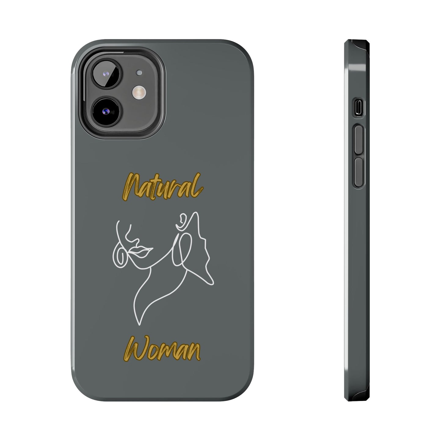 Natural Woman Lips (WL)Tough Phone Cases DARK GREY