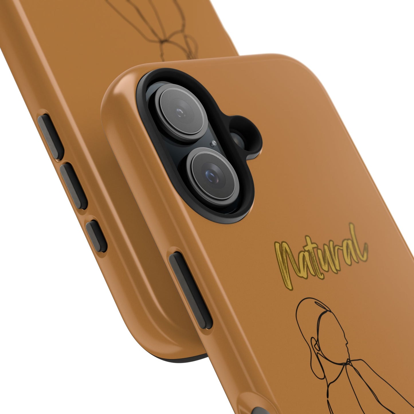 Natural Woman Hands Free (BL)Tough Phone Cases LIGHT BROWN