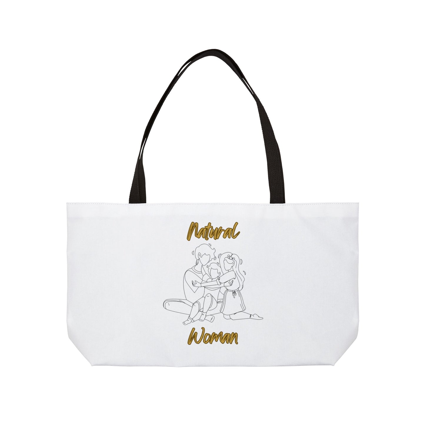 Natural Woman Bear Hugs (BL) Weekender Tote Bag WHITE