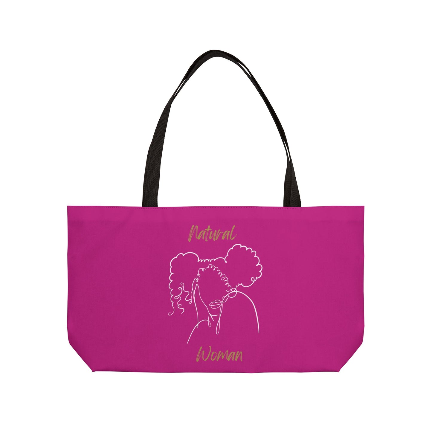 Natural Woman Twin Puffs (WL) Weekender Tote Bag PINK