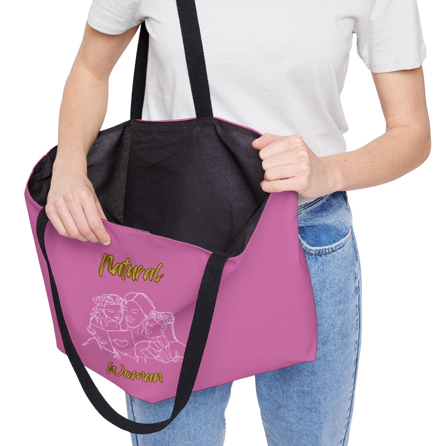 Natural Woman Me & My Girls (WL) Weekender Tote Bag LIGHT PINK