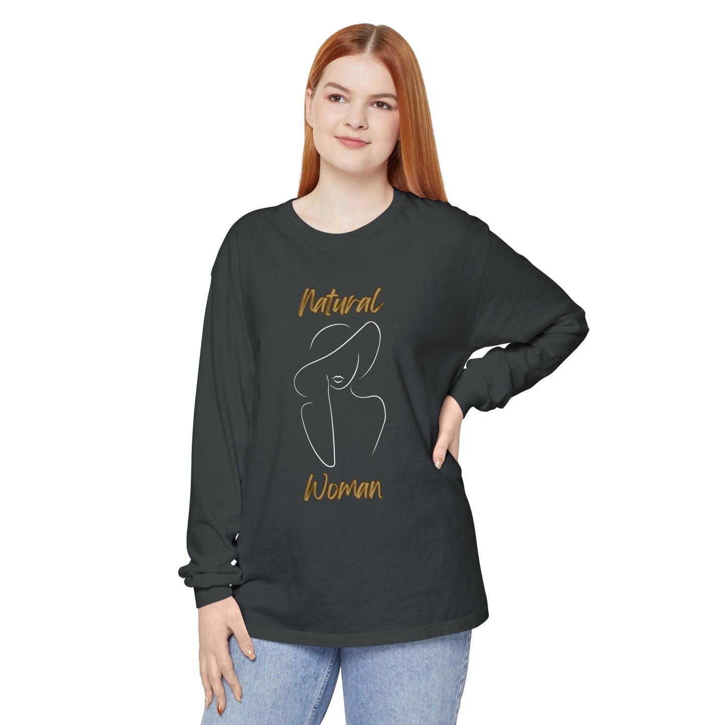 Natural Woman Sun Hat (WL) Long Sleeve T-Shirt