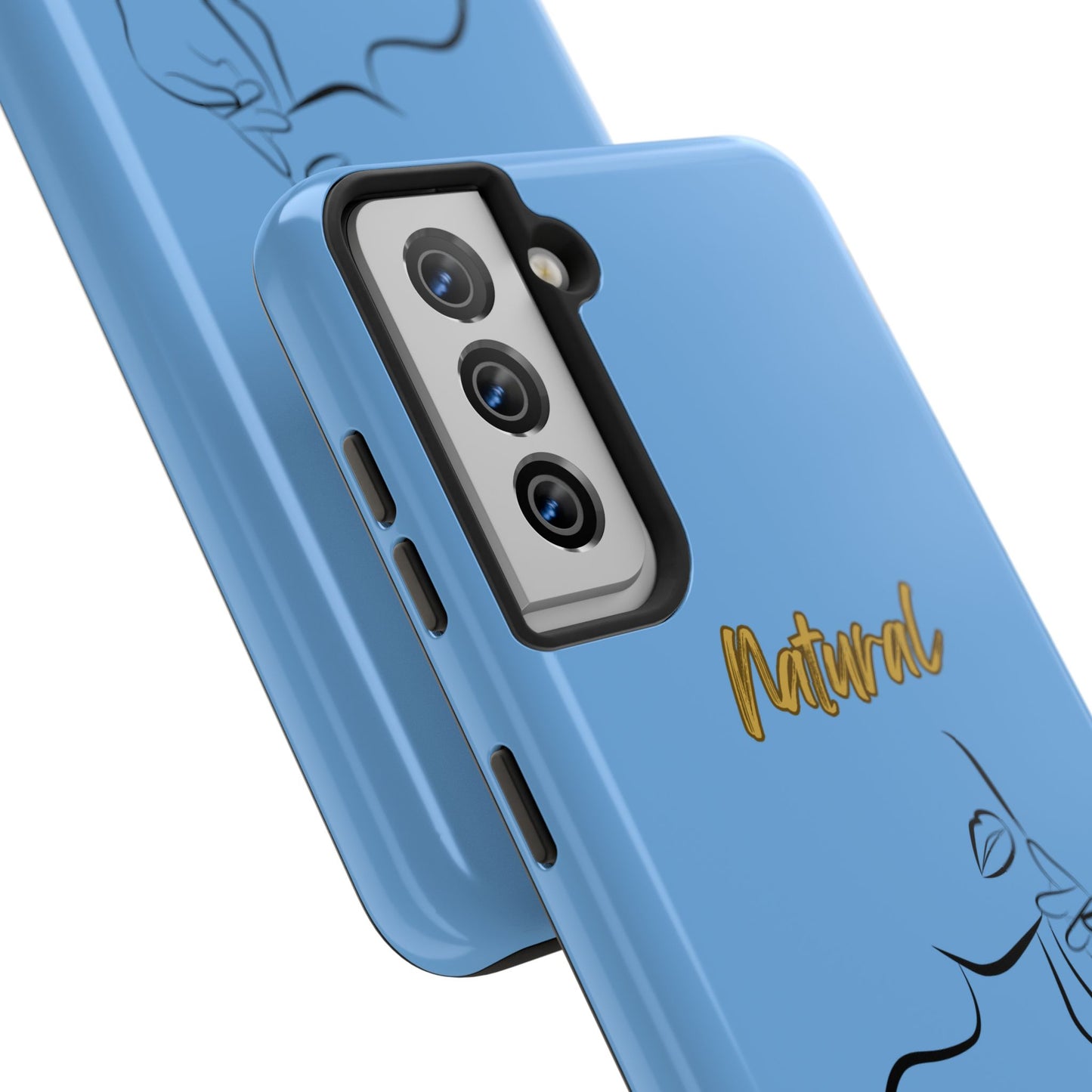 Natural Woman Chin Up (BL)Tough Phone Cases LIGHT BLUE