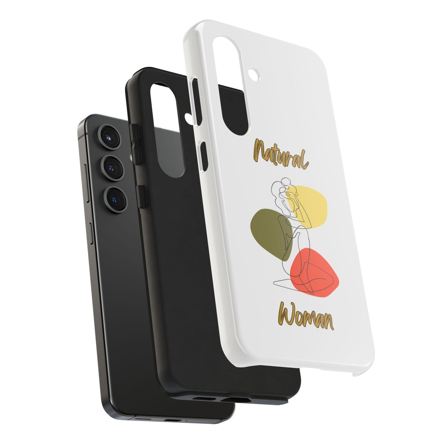 Natural Woman Colorful Pose (BL)Tough Phone Cases WHITE