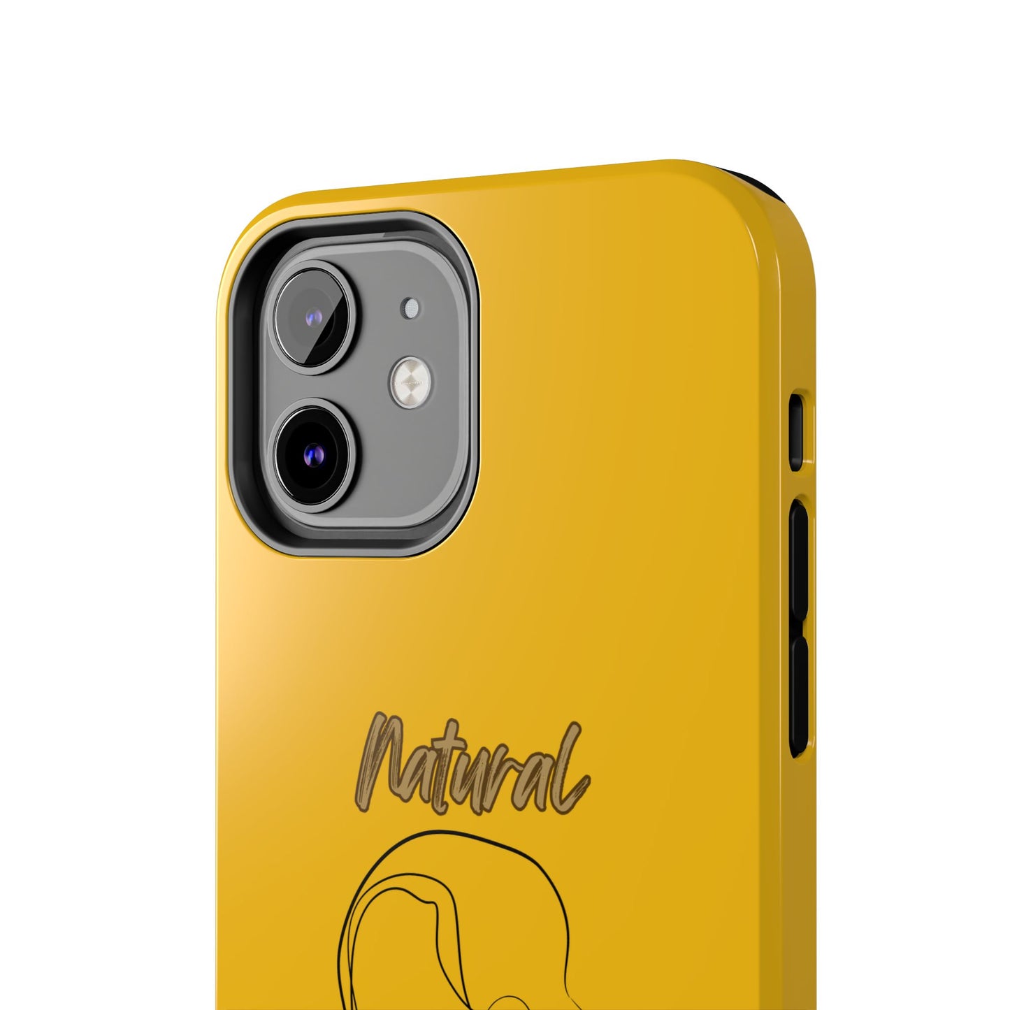 Natural Woman Hanging Hair (BL) Tough Phone Cases YELLOW