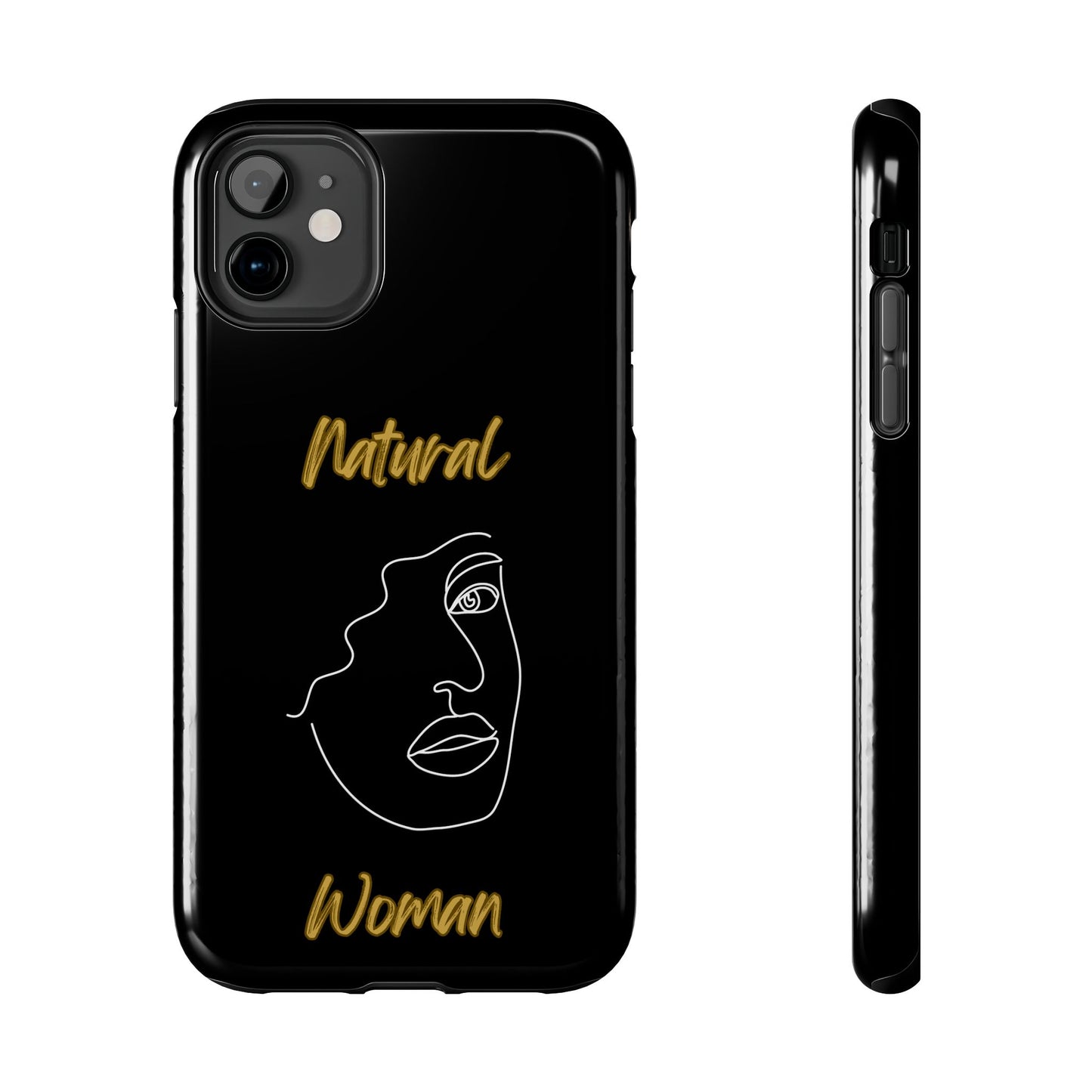 Natural Woman Peekaboo (WL)Tough Phone Cases BLACK