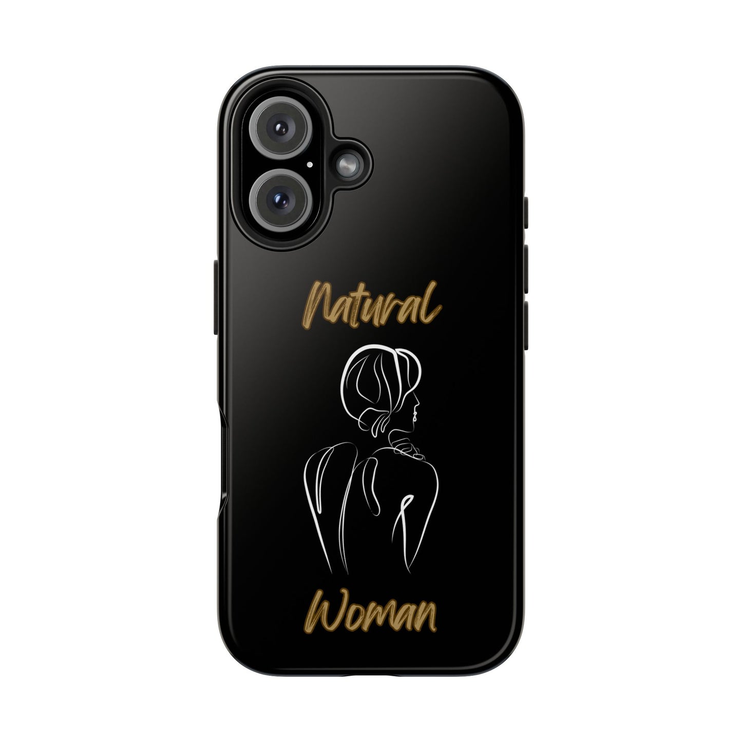 Natural Woman Back (WL)Tough Phone Cases BLACK