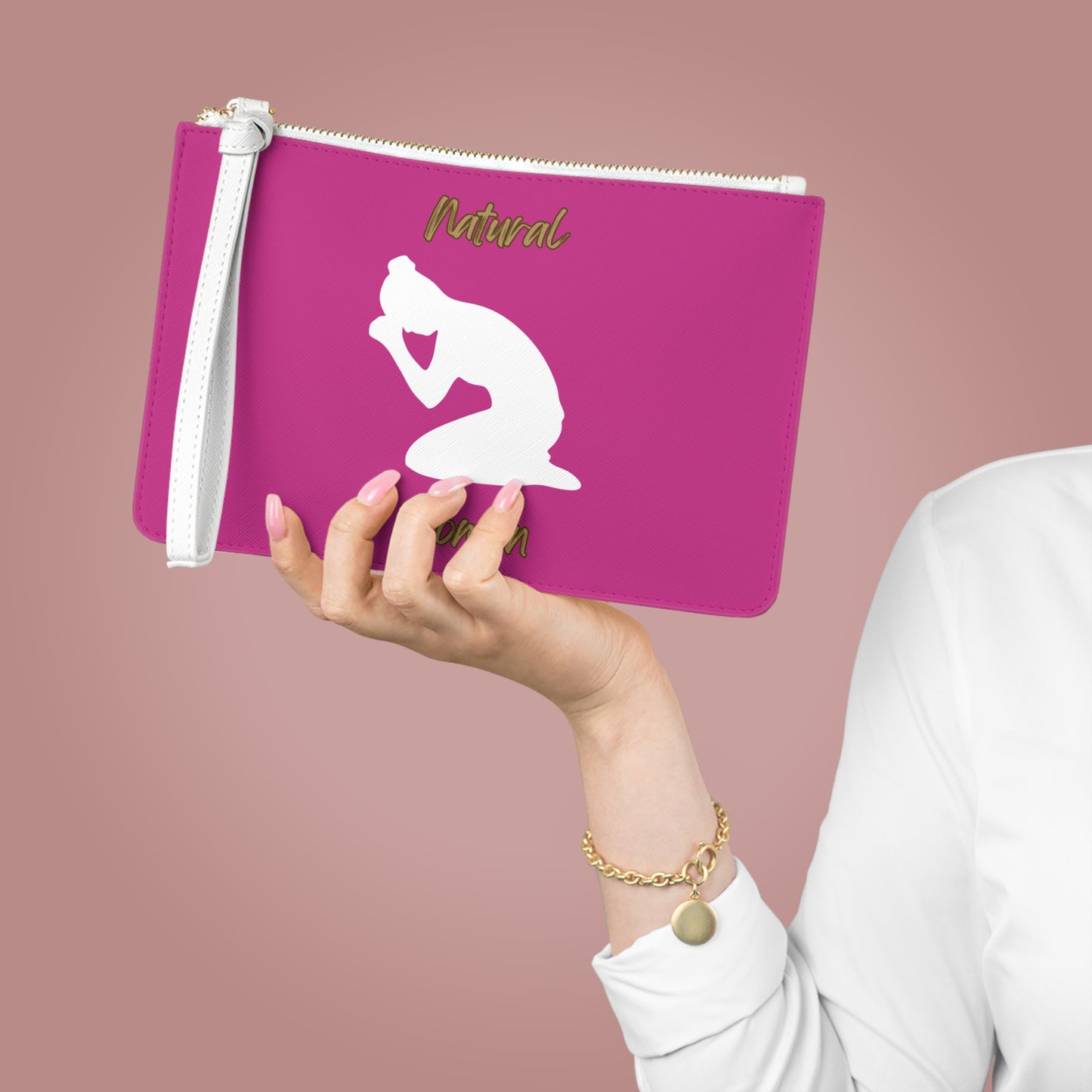 Natural Woman Pray (WL) Clutch Bag PINK