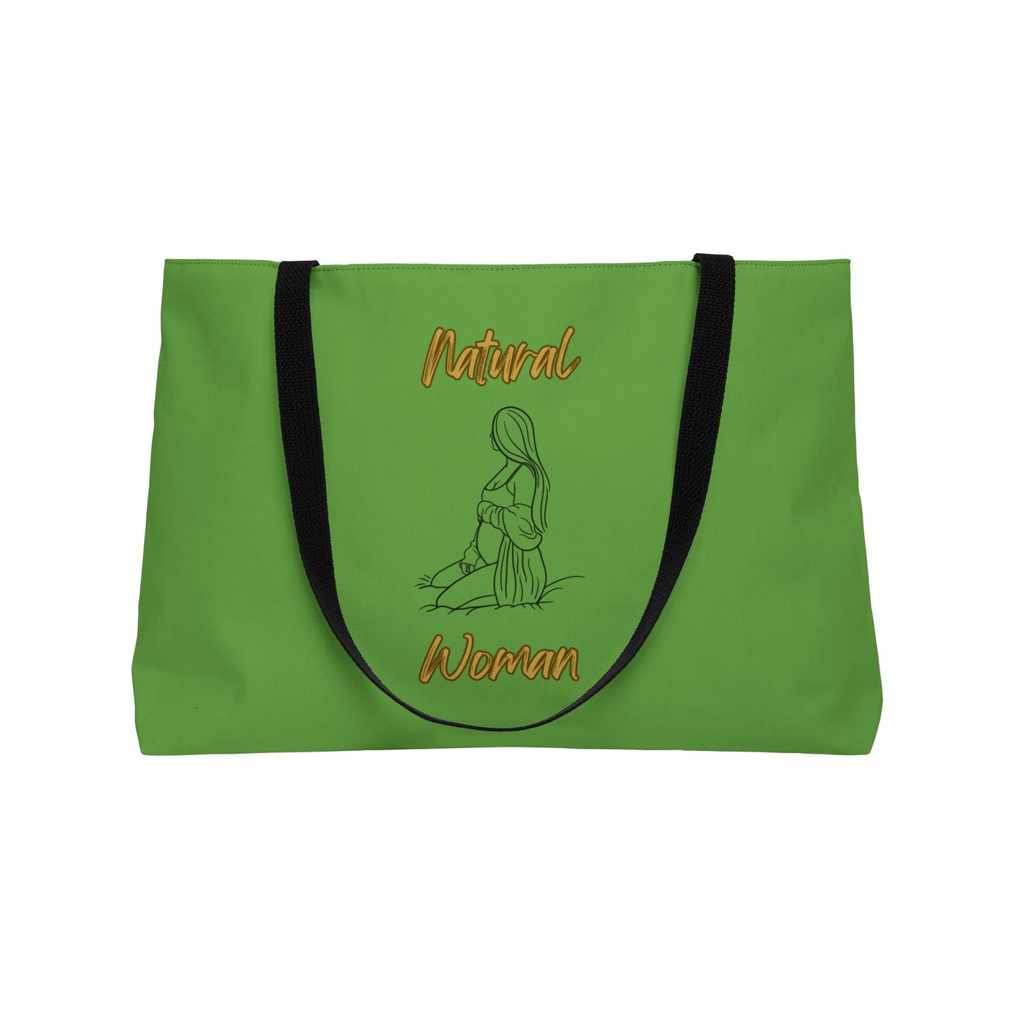Natural Woman Expecting (BL) Weekender Tote Bag GREEN