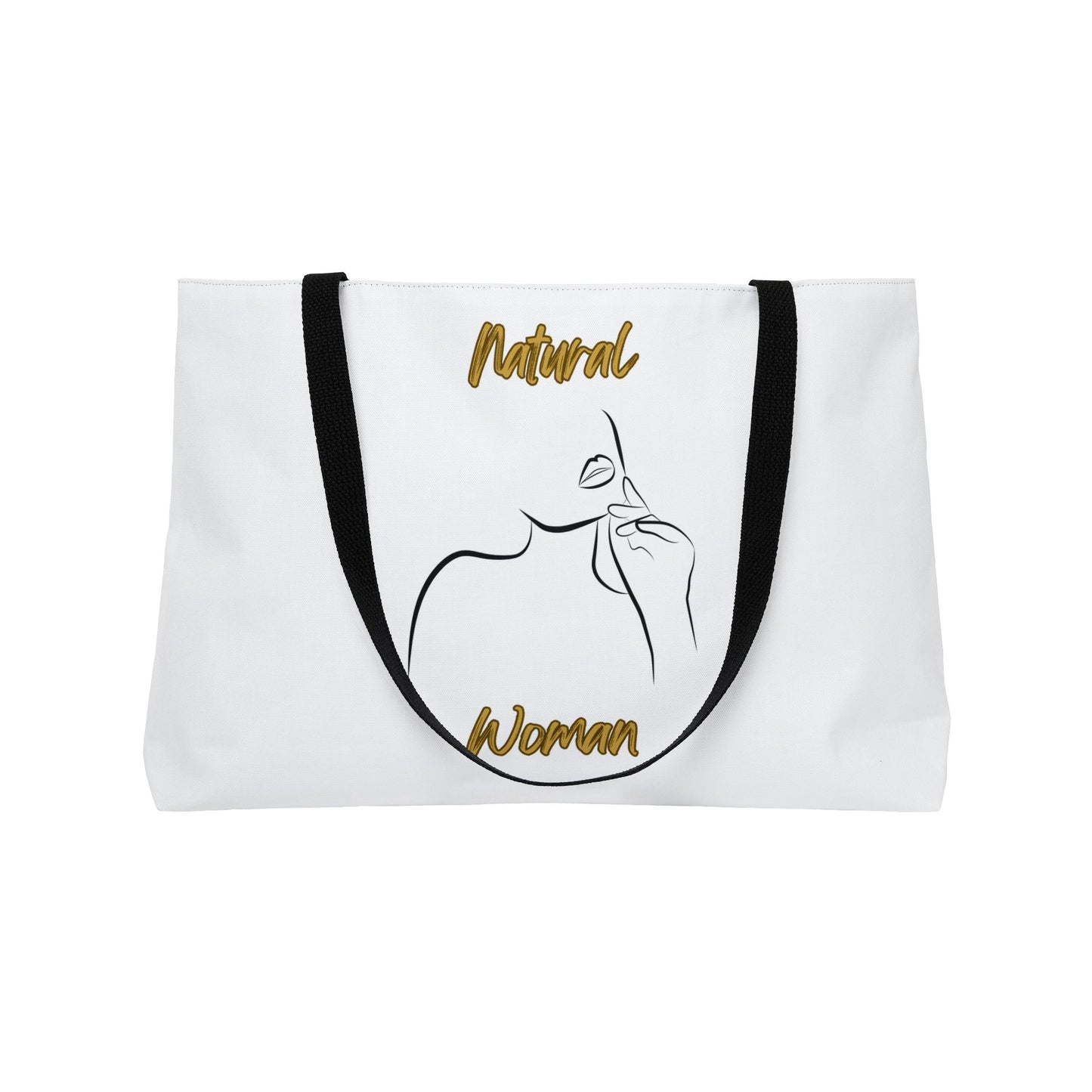 Natural Woman Chin Up (BL) Weekender Tote Bag WHITE